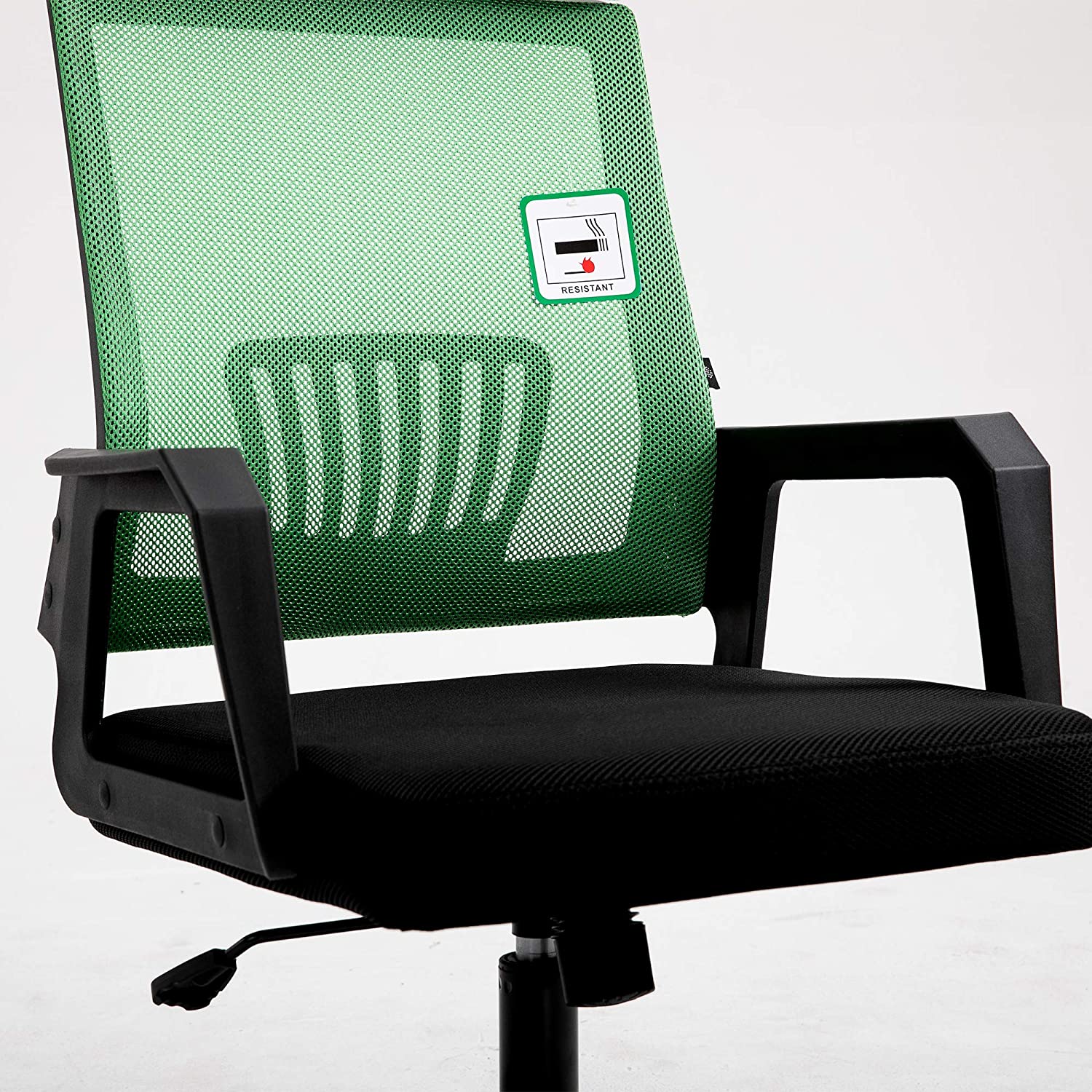 Beni Mesh Office Chair with Headrest in Green - Image 7