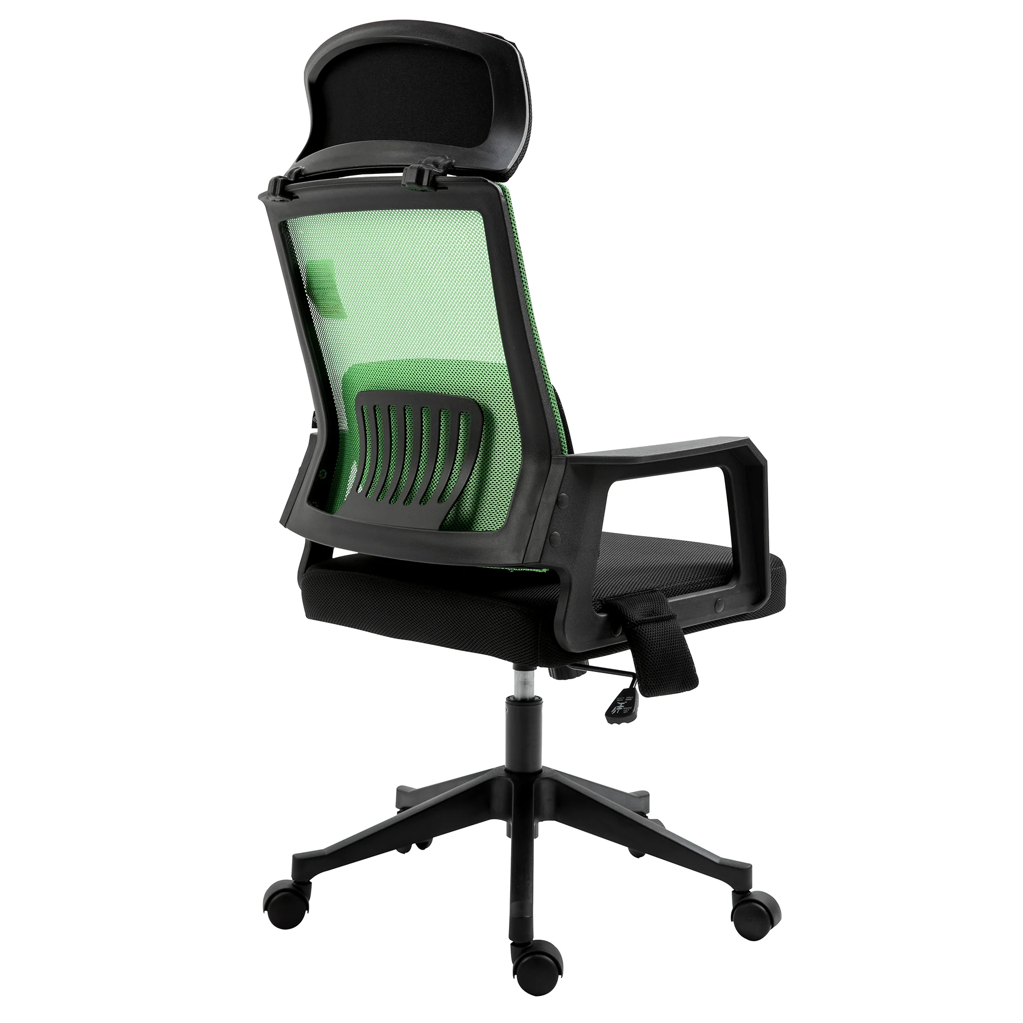 Beni Plus Mesh Swivel Office Chair with Massage Lumbar Cushion in Green - Image 5