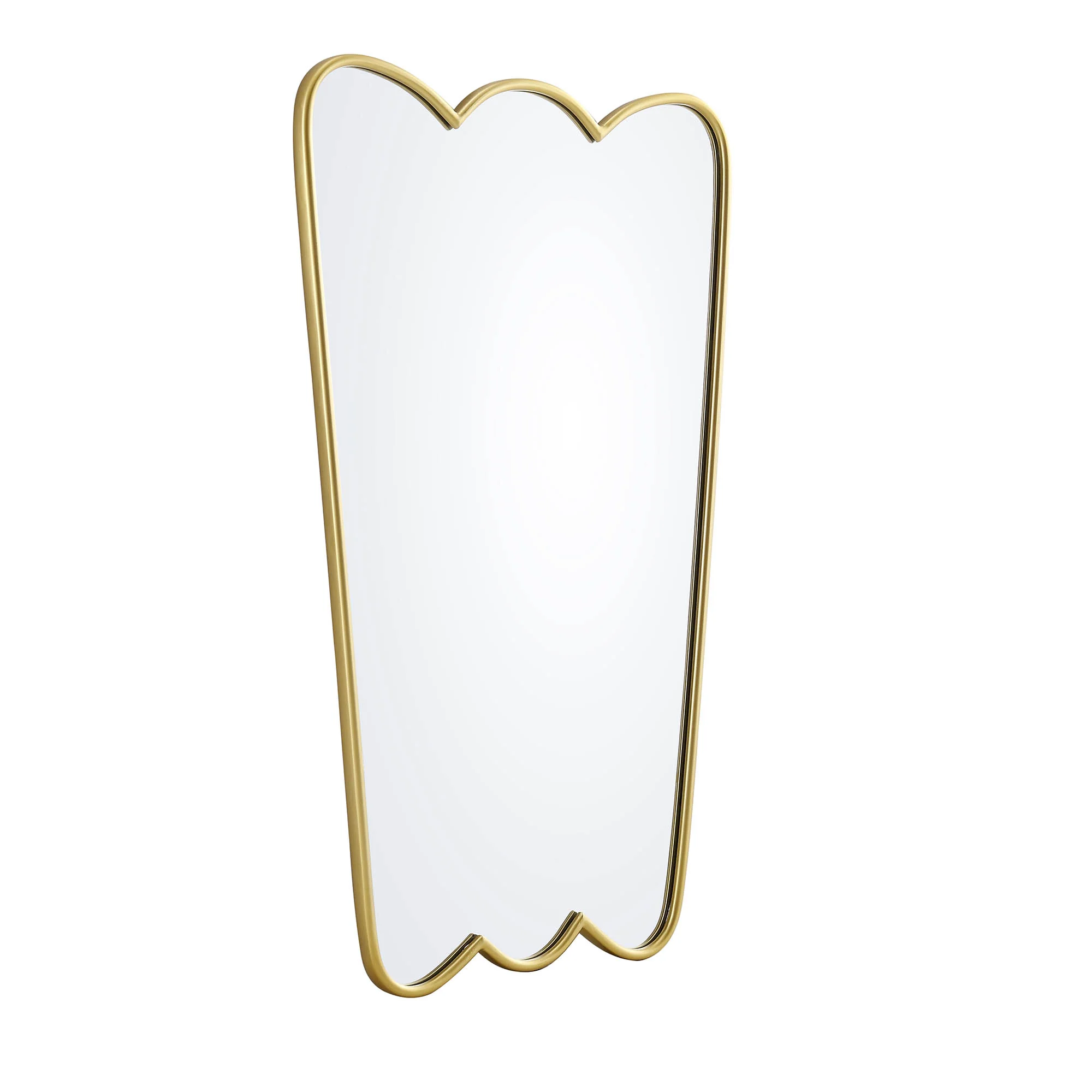 Berkeley Scalloped Edge Wall Mirror, Gold Effect - Image 4