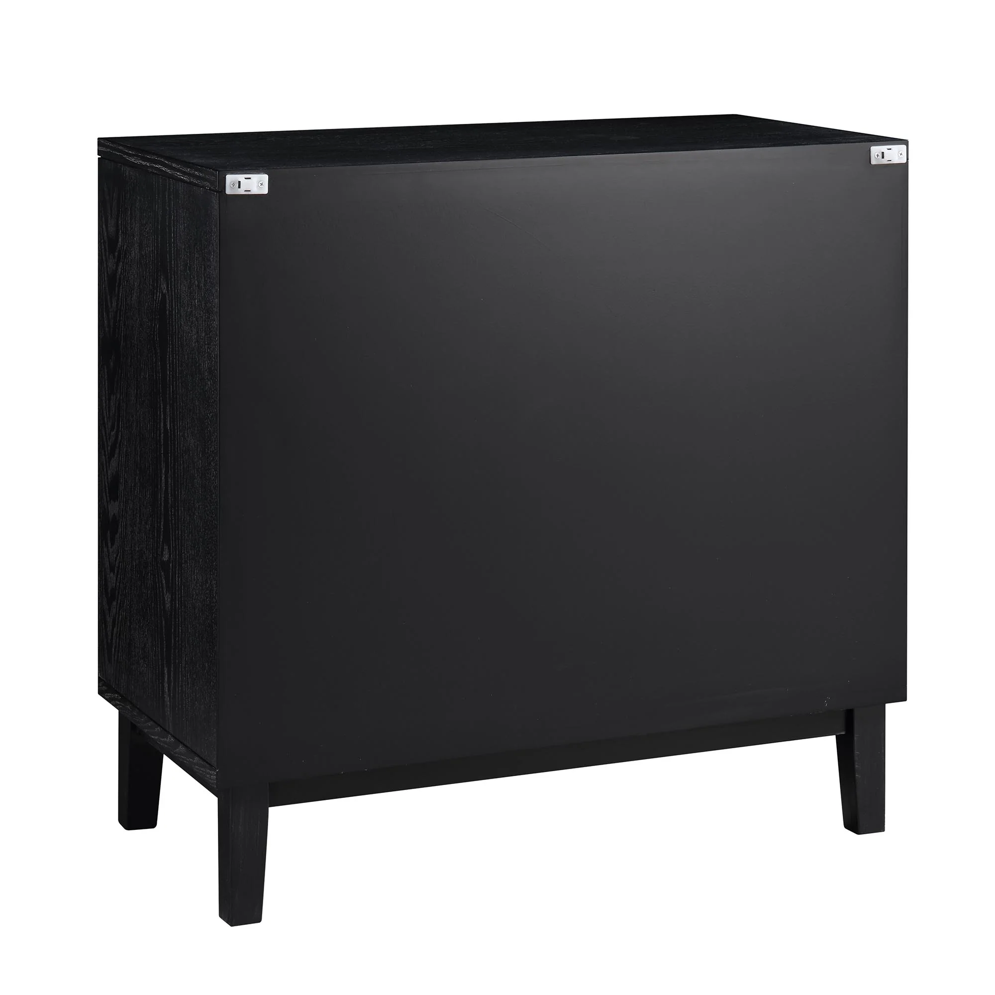 Bianca Chip Carved 3 Drawer Chest, Antique Bronze & Black - Image 10