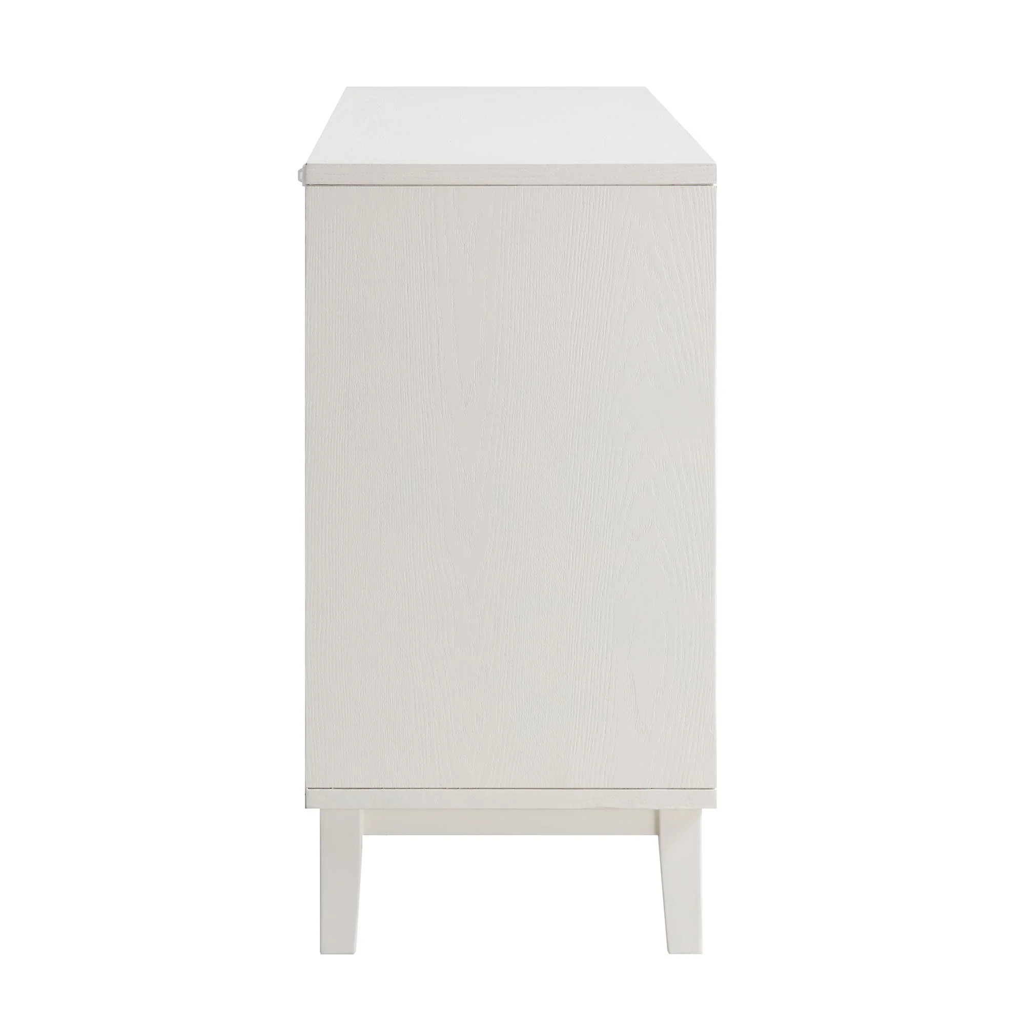 Bianca Chip Carved 6 Drawer Chest, Sand Beige & Ivory - Image 8