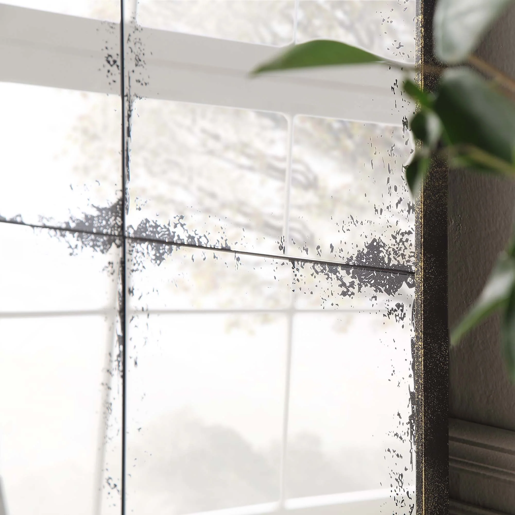 Bibury Antiqued Full Length Mirror Arched 180 x 100 cm - Image 3