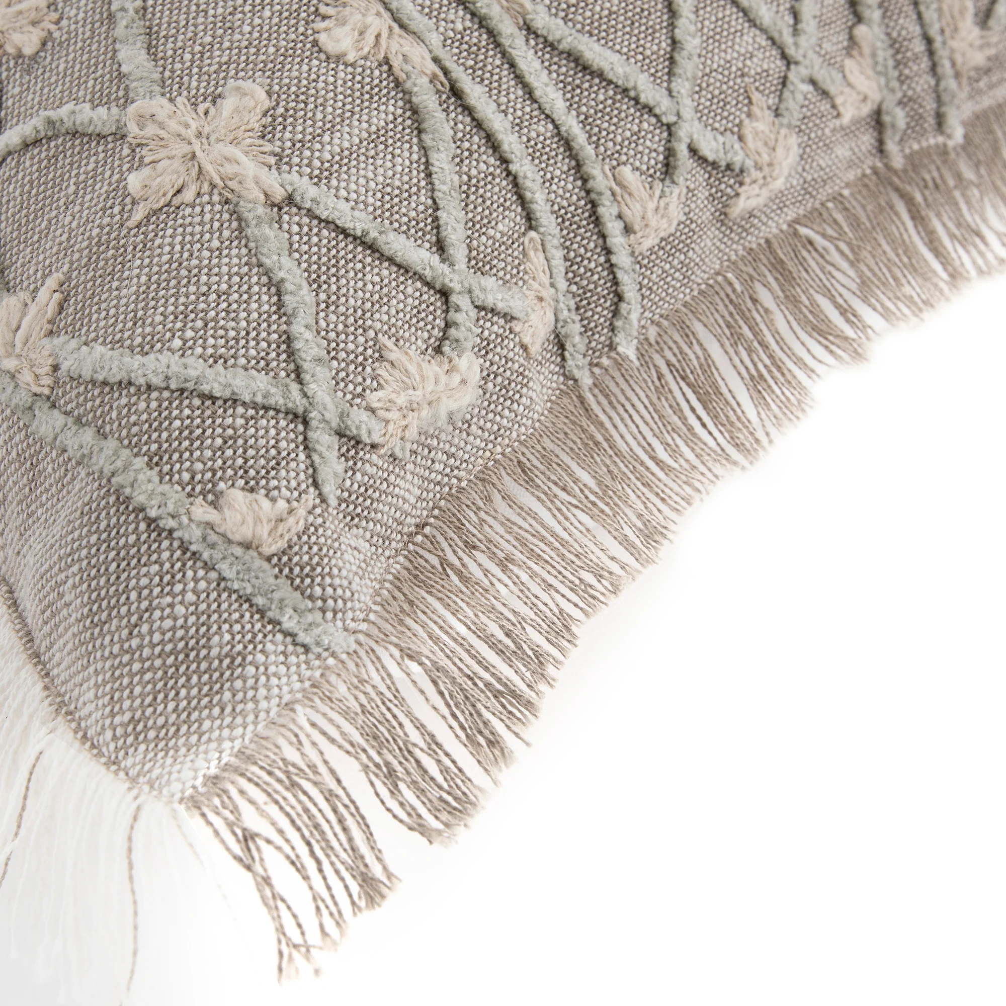 Bloomsbury Regale Chenille Embroidered Cotton Cushion - Image 4