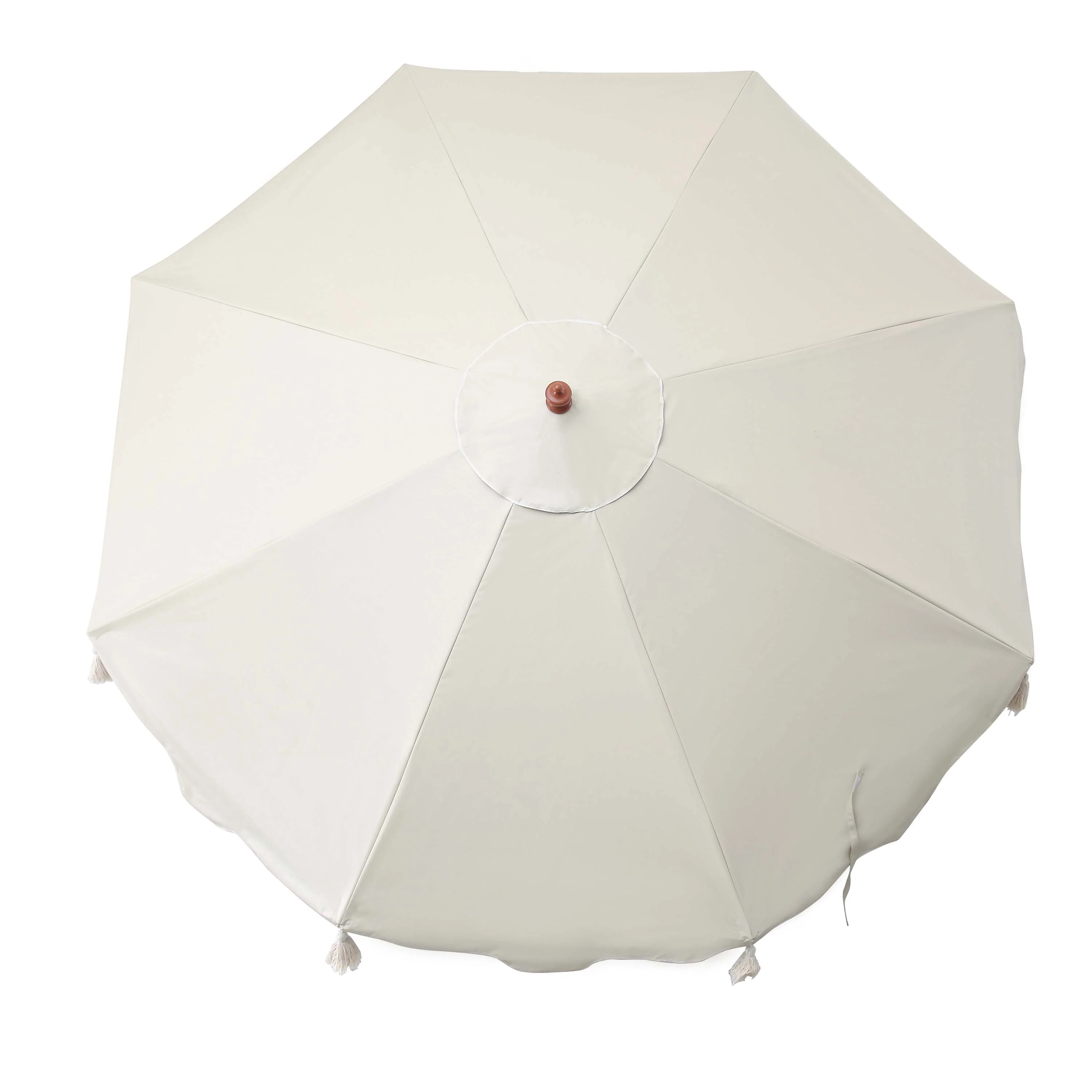 Blue Flower 2.6M Octagonal Tassel Parasol with Aluminium Tilt - Image 6