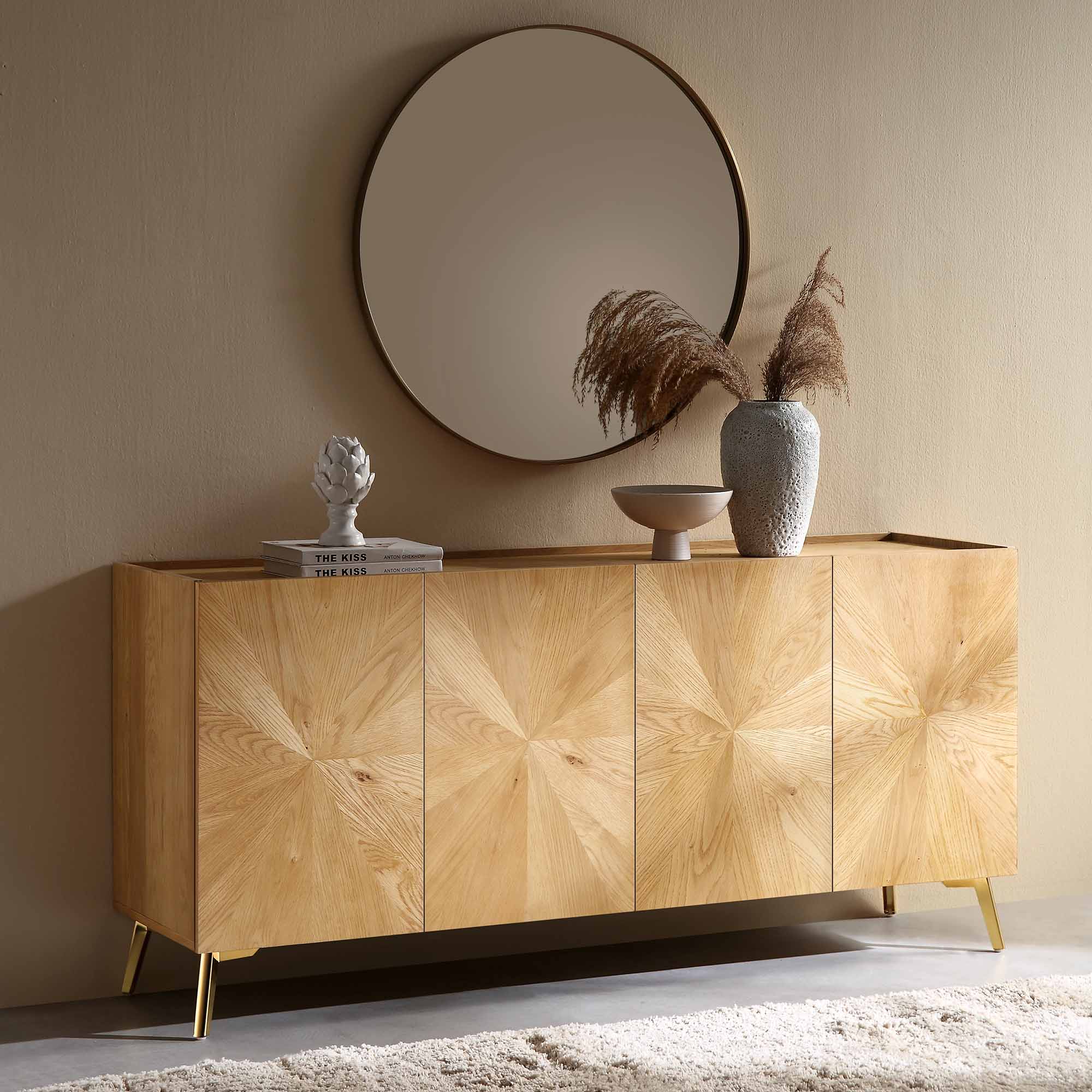 Bohdi Oak 160cm Wide Sideboard - Image 2