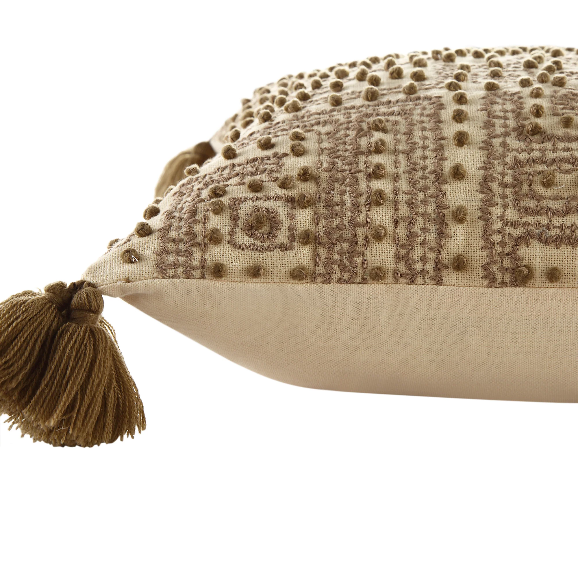 Boho Collection Savannah French Knot Tassel Cushion - Image 4