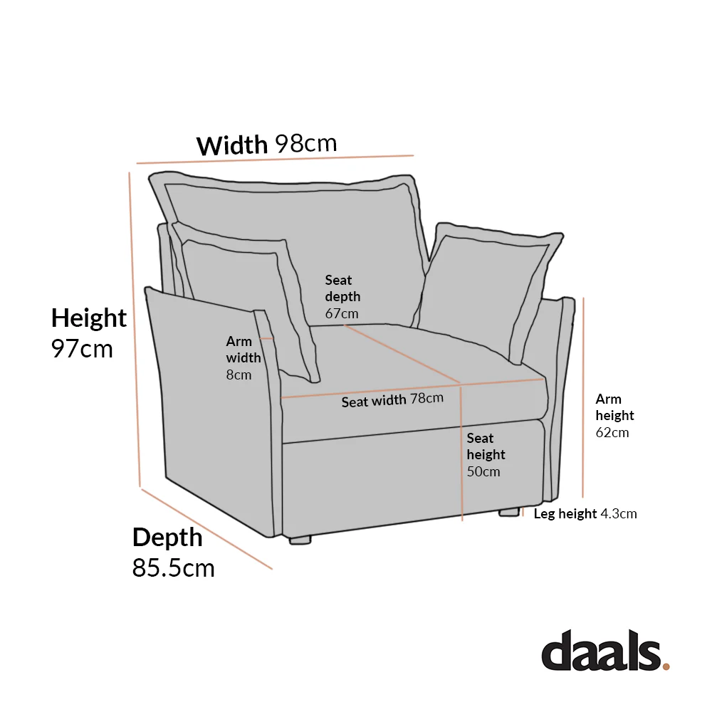 Byron Pillow Edge Beige Fabric Modular Sofa, 1-Seater - Image 6