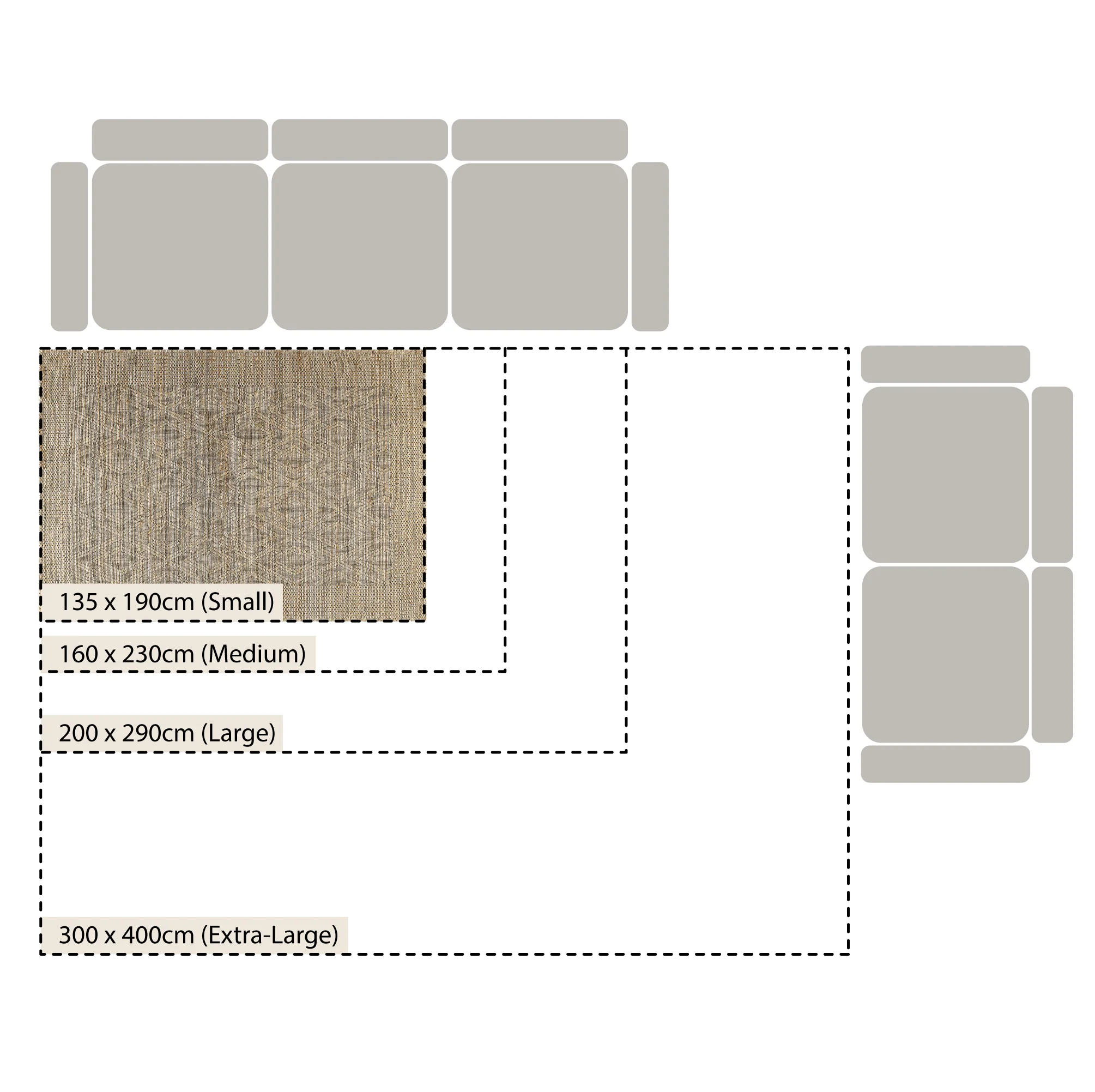 Cambria Wool and Jute Handwoven Patterned Rectangular Rug - Image 4
