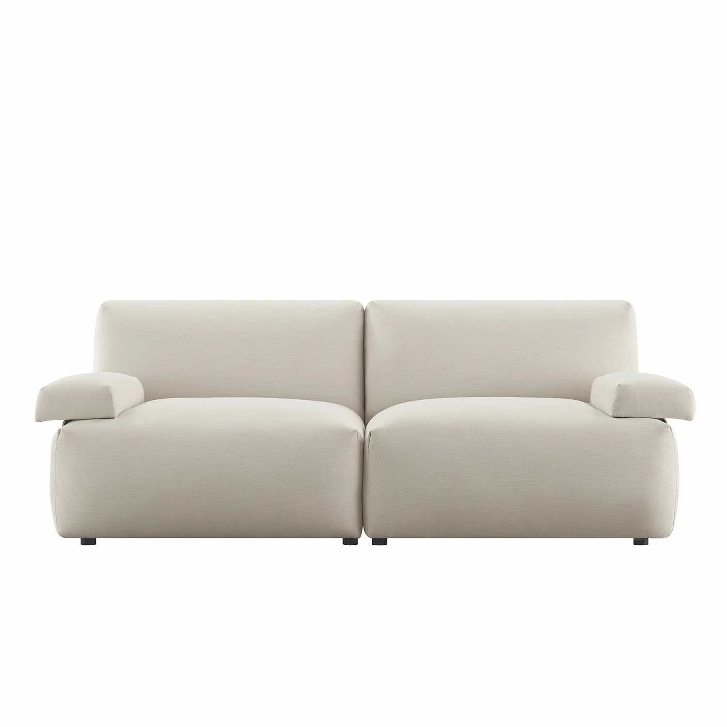 Carlyle Beige Cotton Blend Modular Sofa, 2-Piece - Image 8