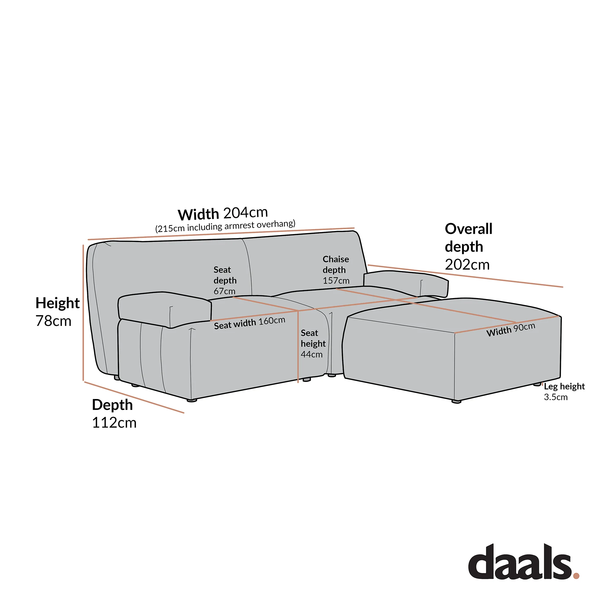 Carlyle Beige Cotton Blend Modular Sofa, 2-Piece Chaise - Image 14