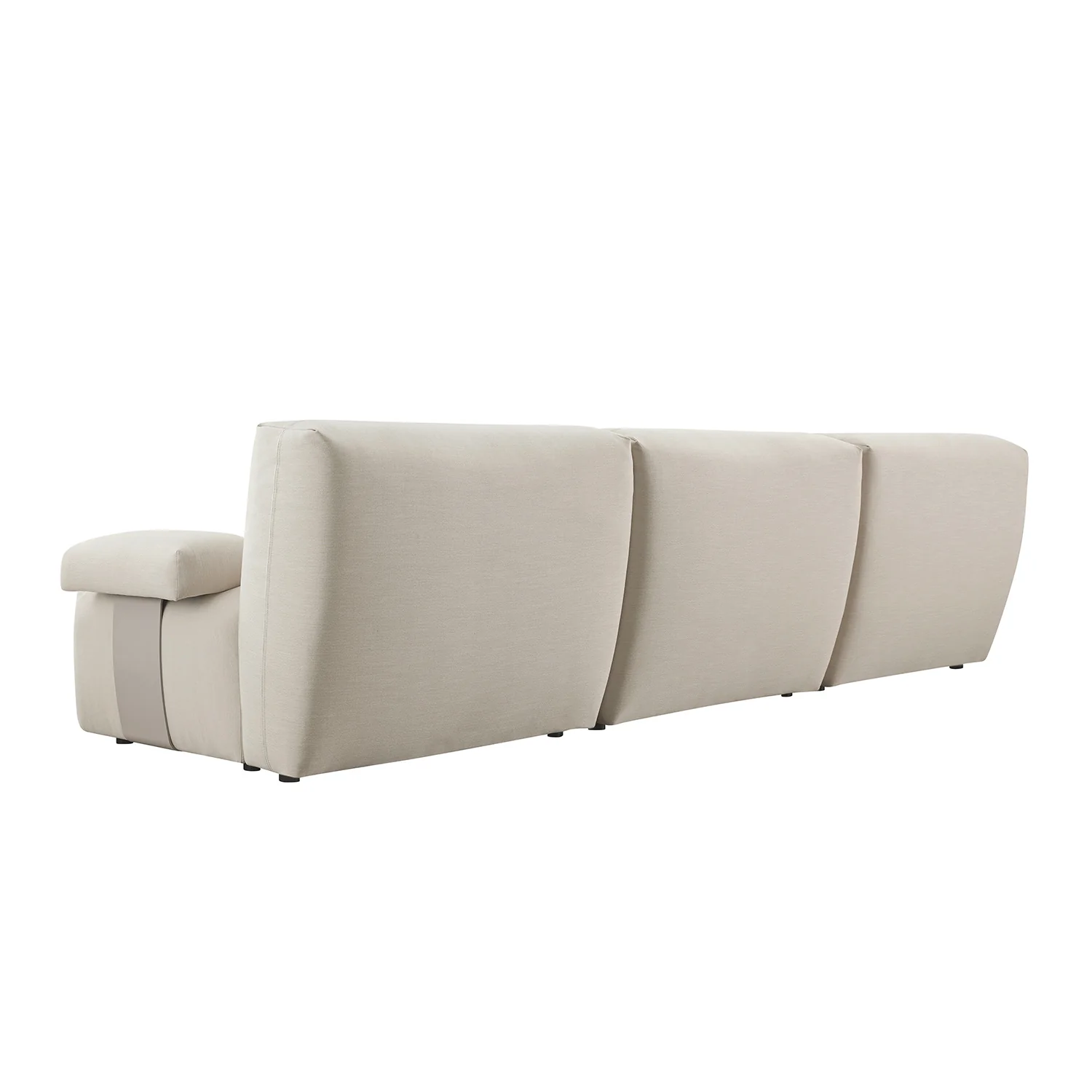 Carlyle Beige Cotton Blend Modular Sofa, 3-Piece - Image 12