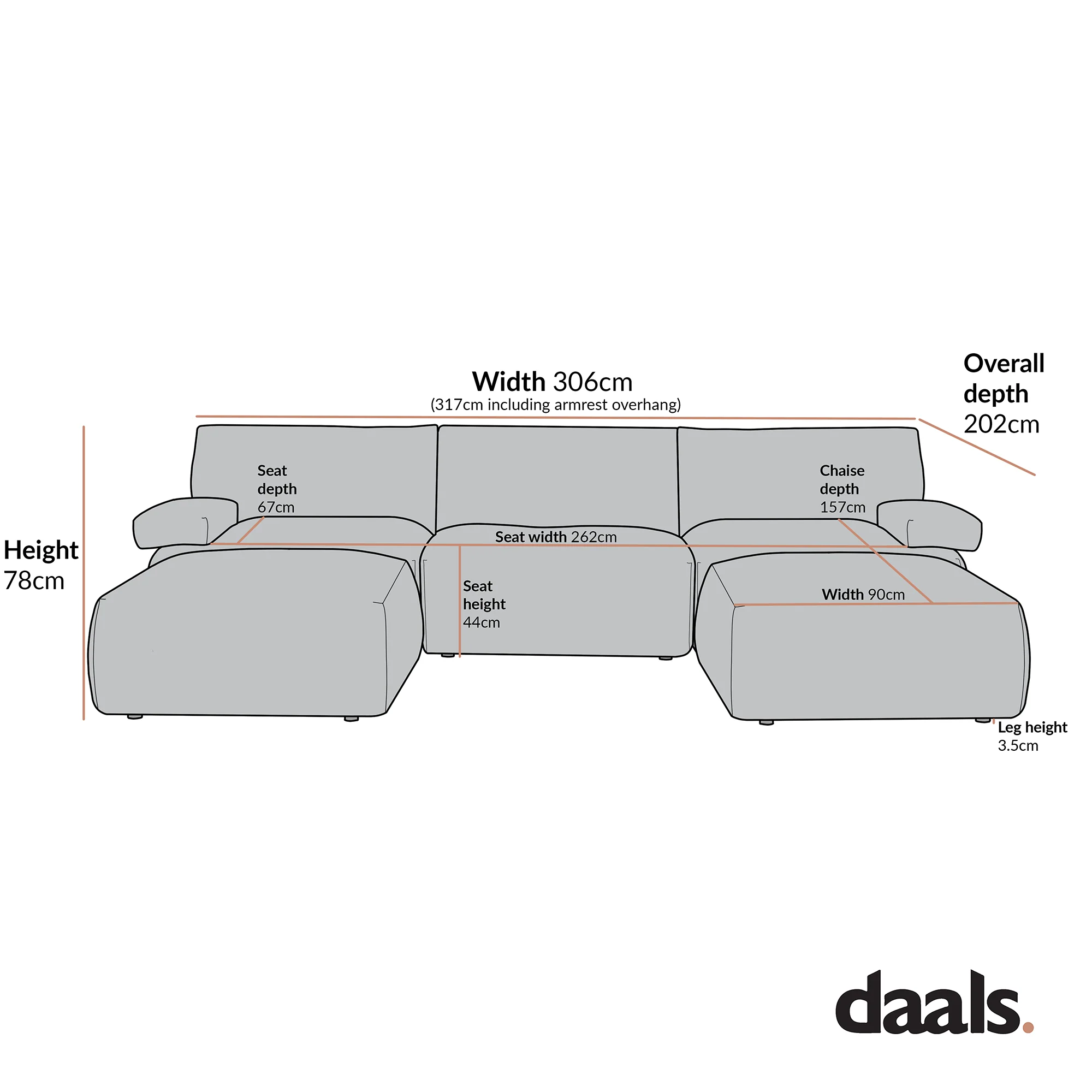 Carlyle Beige Cotton Blend Modular Sofa, 5-Piece U-Shape Set - Image 3