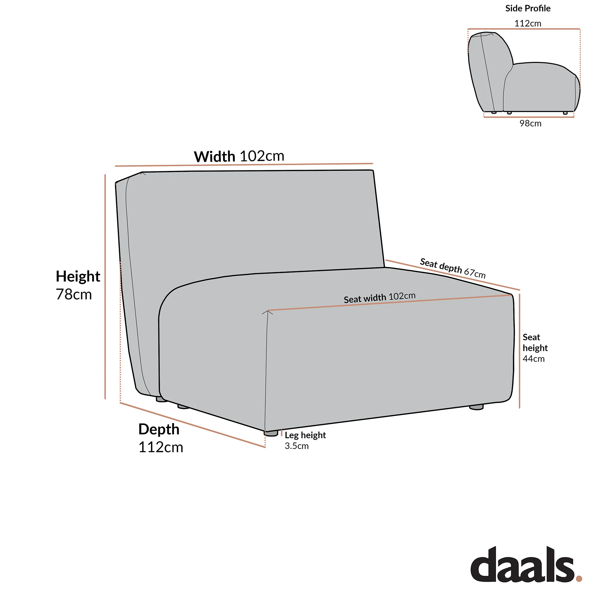 Carlyle Beige Cotton Blend Modular Sofa, Armless Seat - Image 11
