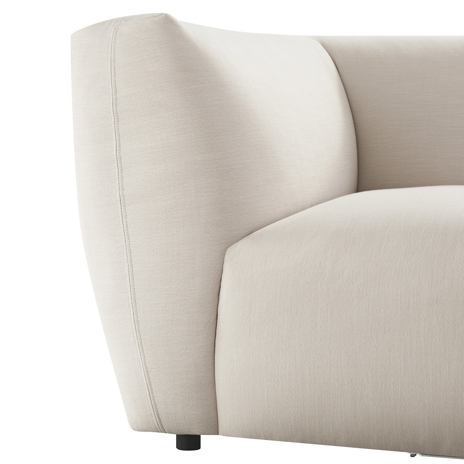 Carlyle Beige Cotton Blend Modular Sofa, Corner Seat - Image 11