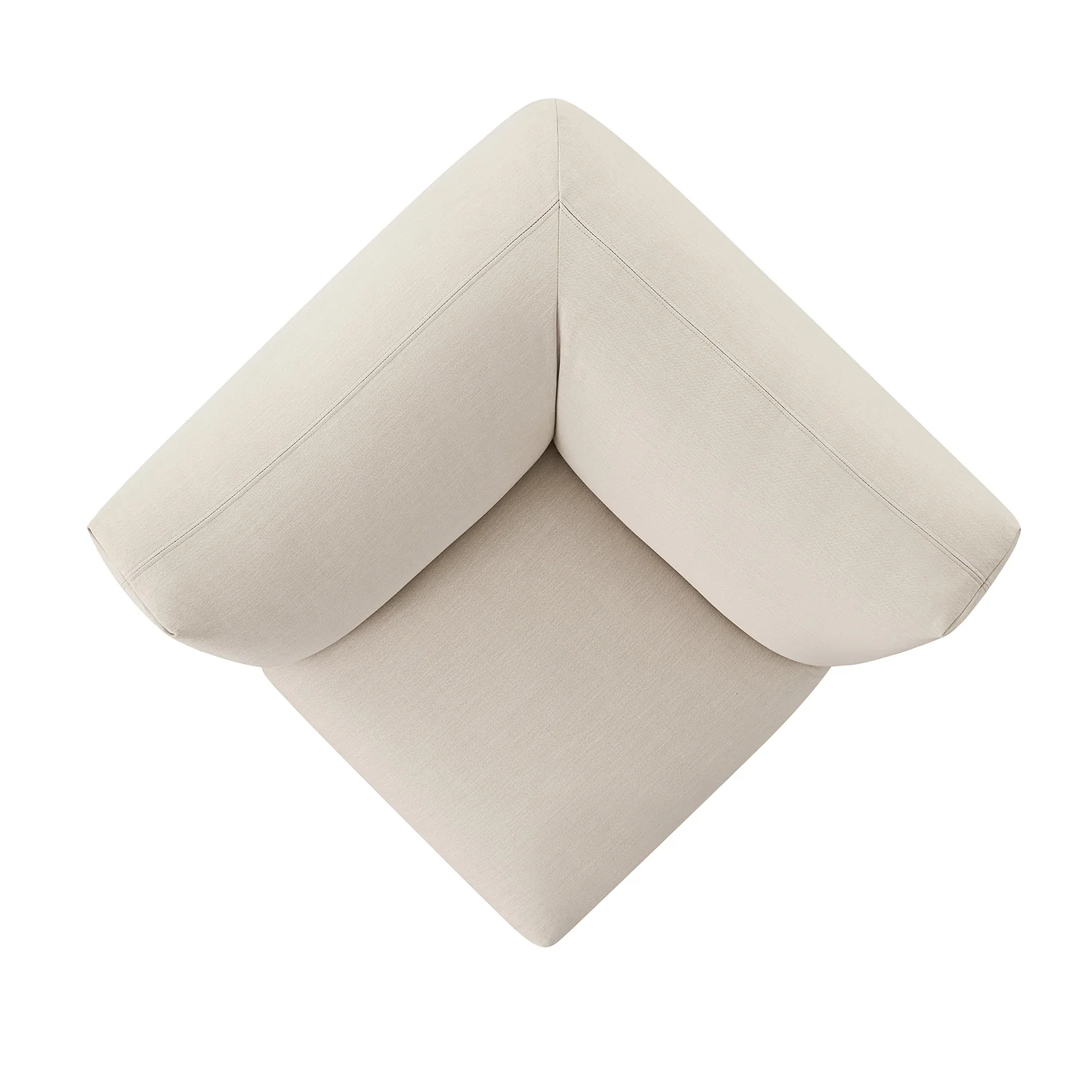 Carlyle Beige Cotton Blend Modular Sofa, Corner Seat - Image 9