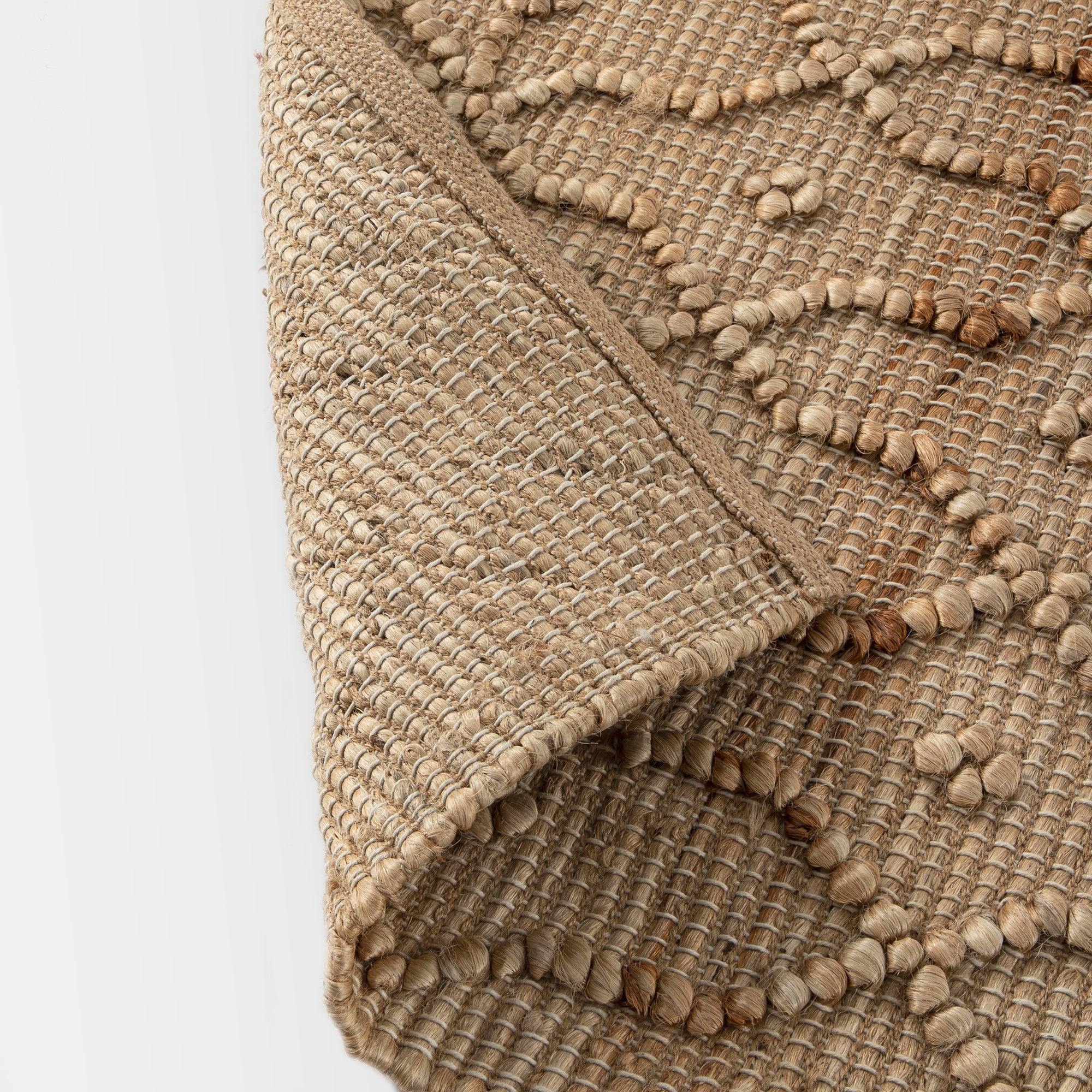 Casablanca Trellis Handwoven & Knotted Natural Jute Rug - Image 8