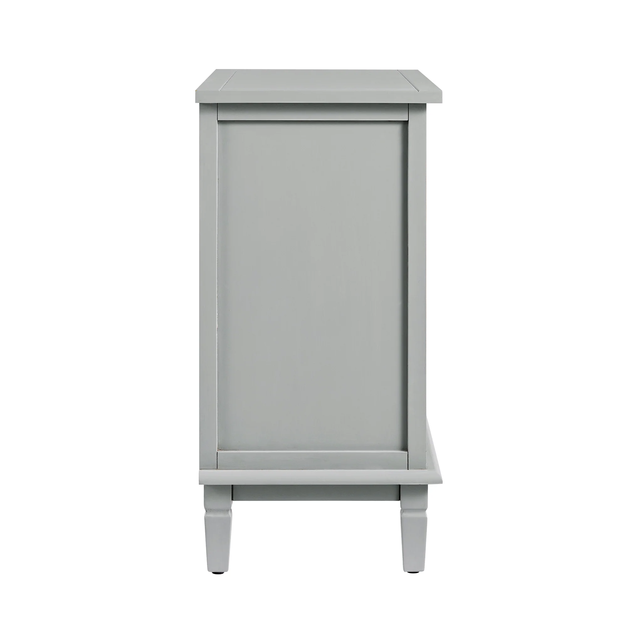 Chantilly Mid Grey Carved Small Sideboard - Image 12