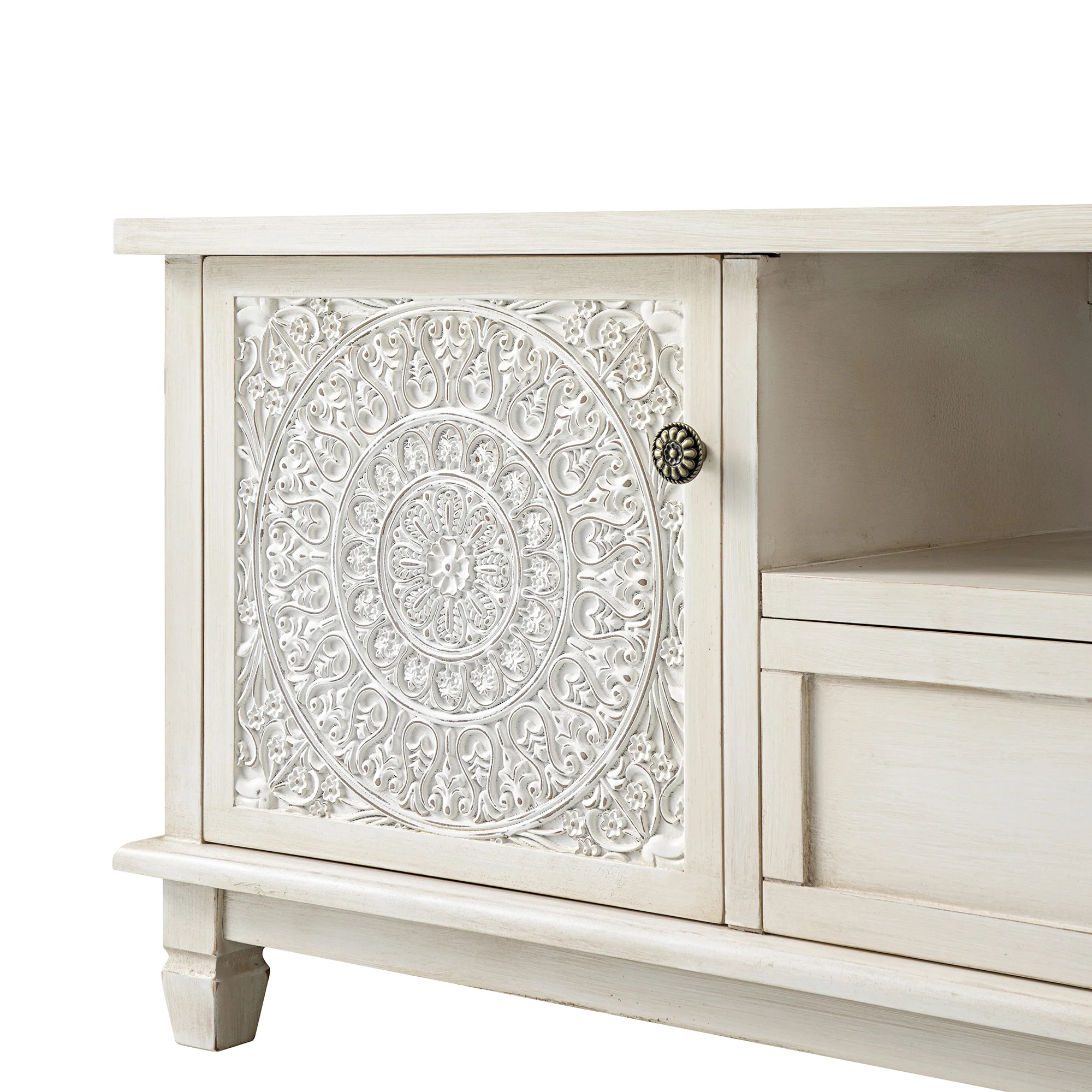 Chantilly Whitewashed 150cm Wide TV Unit - Image 16