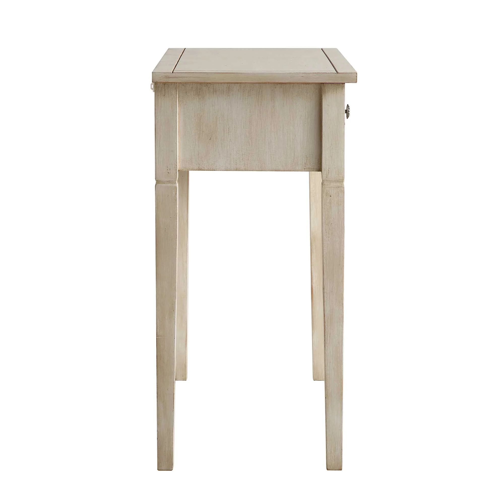 Chantilly Whitewashed Carved Console/ Dressing Table - Image 8