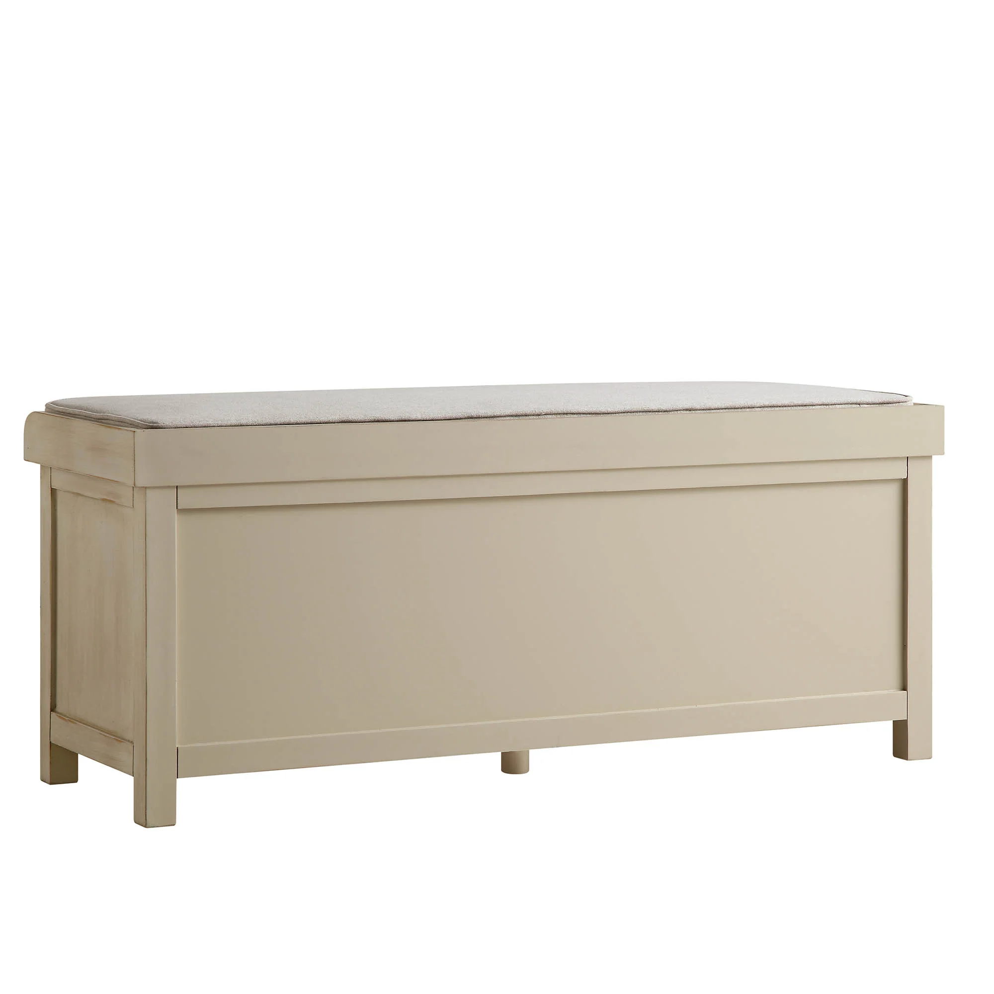 Chantilly Whitewashed Carved Storage Bench - Image 10