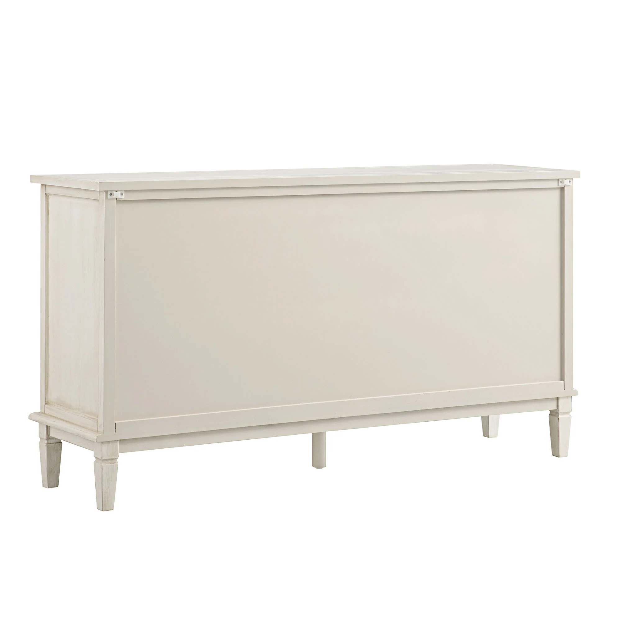 Chantilly Whitewashed Carved Wide 6 Drawer Chest - Image 12