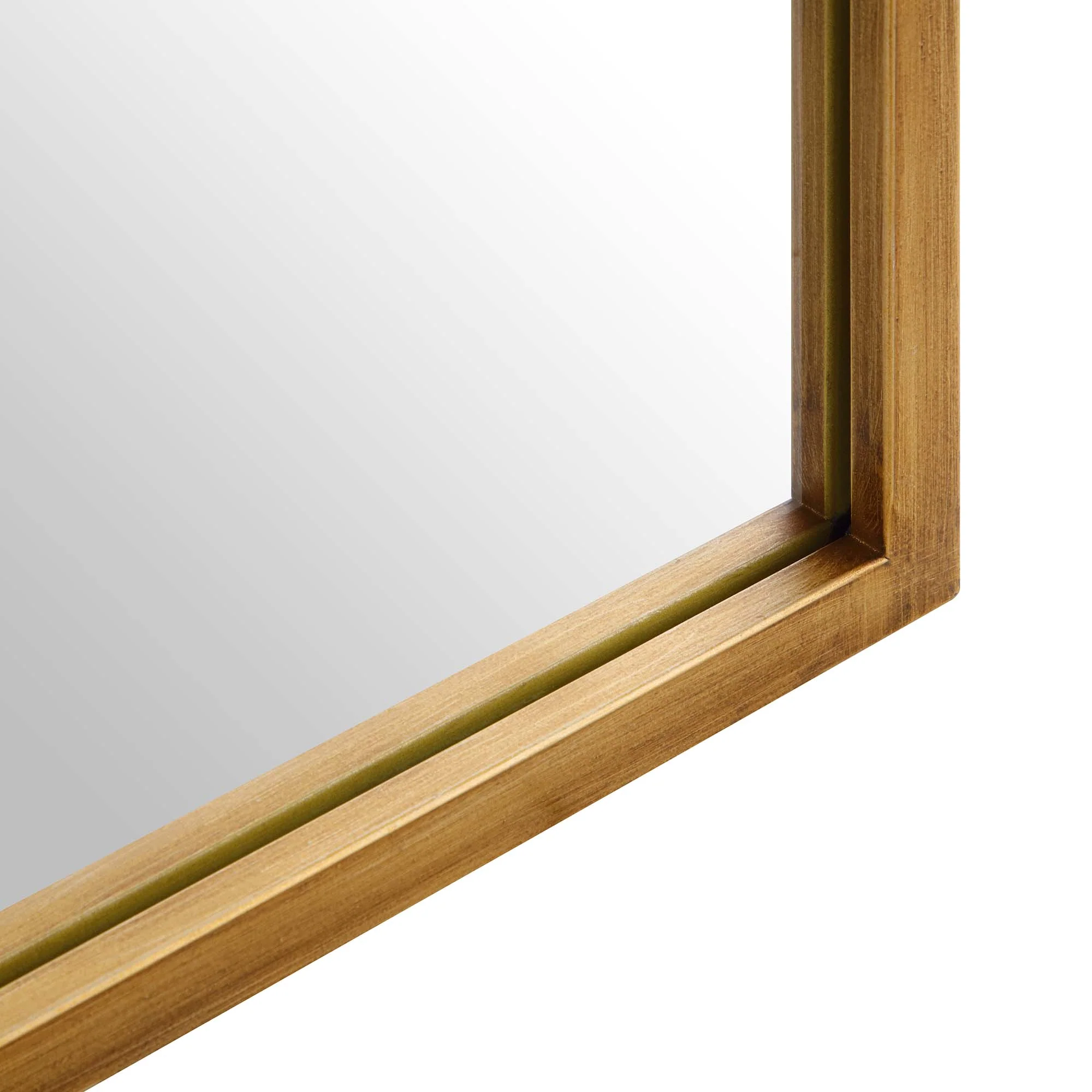 Chardwell Full Length Industrial Metal Window Mirror 180 x 100 cm, Antique Gold Effect - Image 7