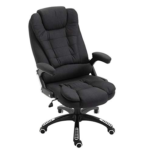 Executive Recline Extra Padded Office Chair Standard, MO17 Black Fabric - Image 4