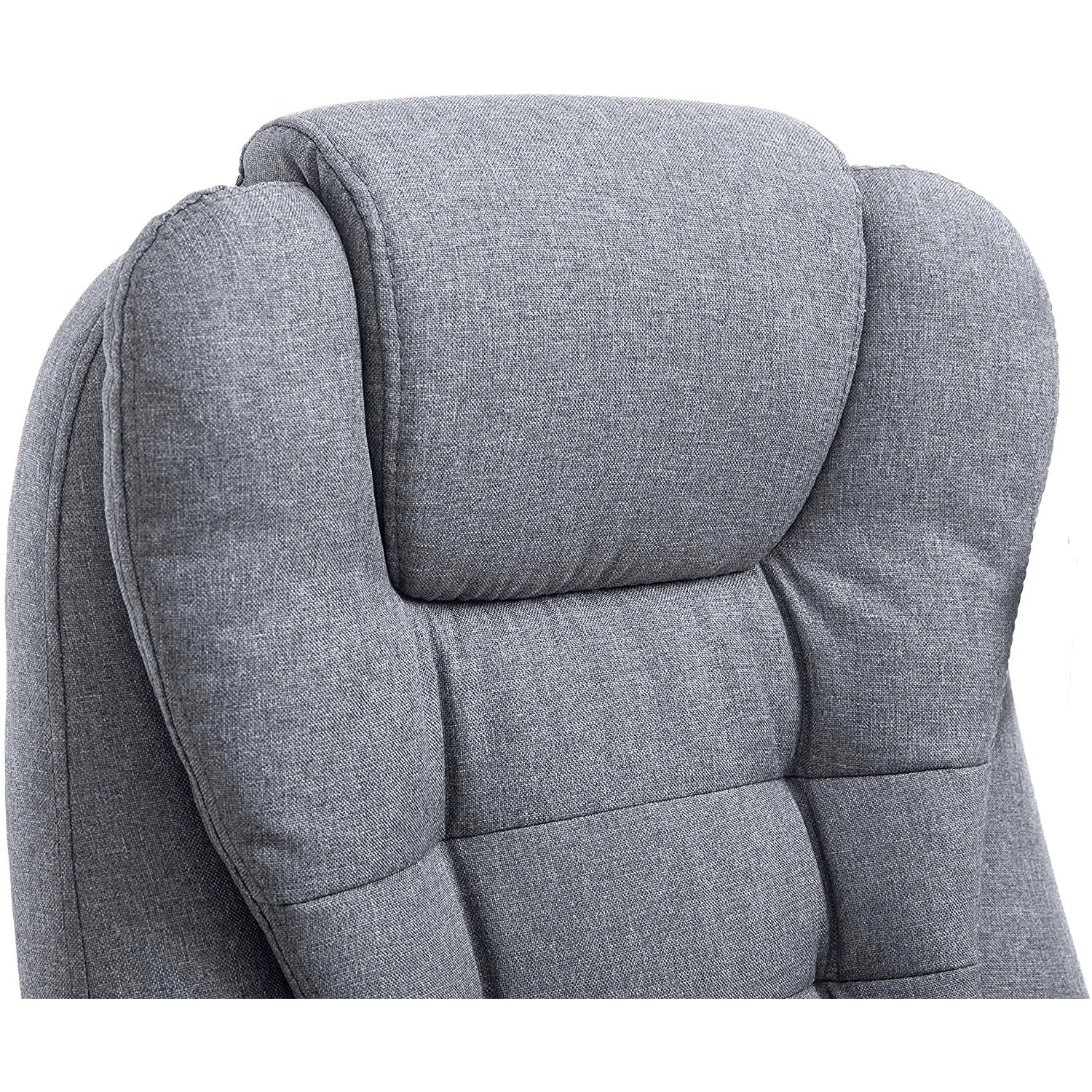 Executive Recline Extra Padded Office Chair Standard, MO17 Grey Fabric - Image 9