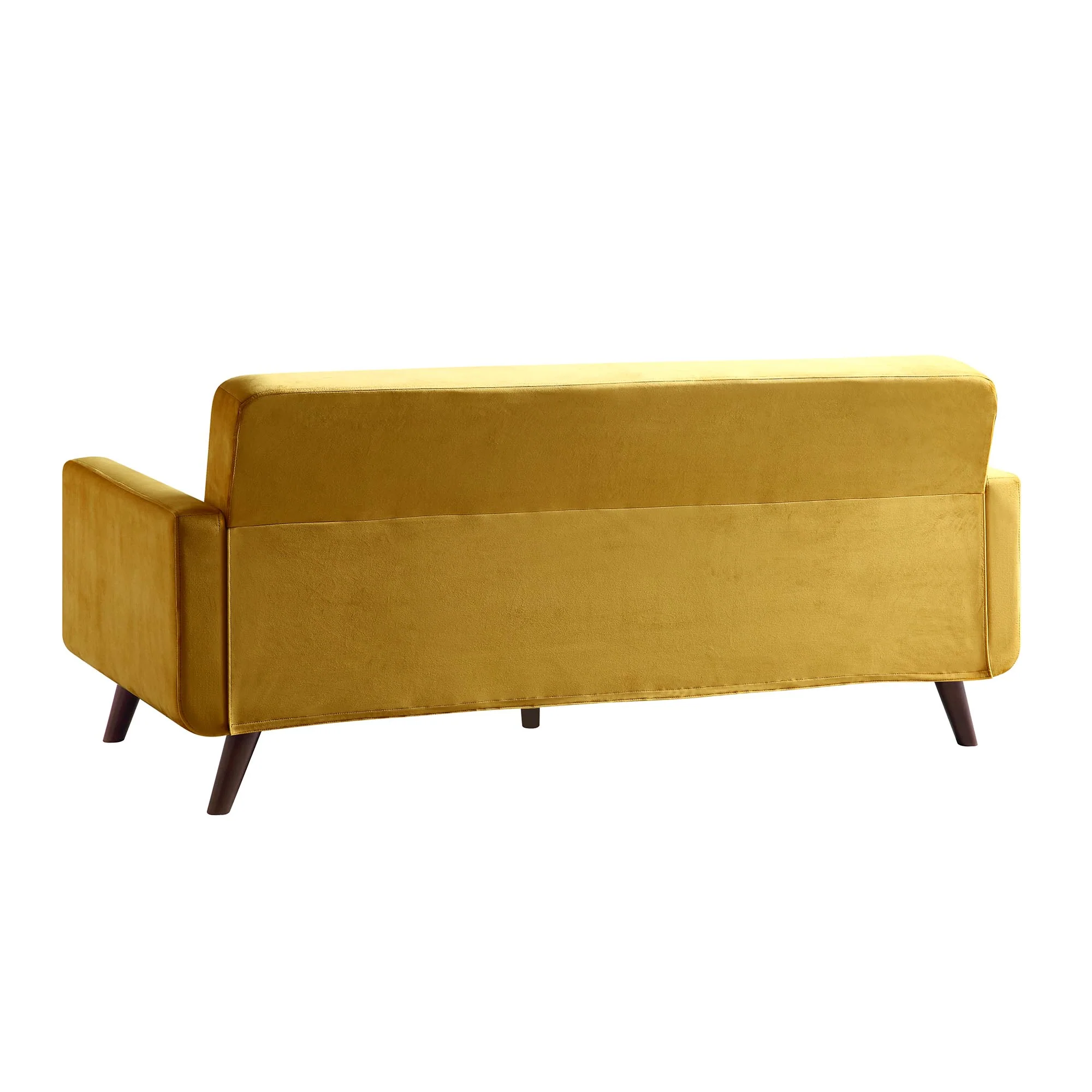 Clarence 3-Seater Sofa in Mustard Yellow Velvet - Image 8
