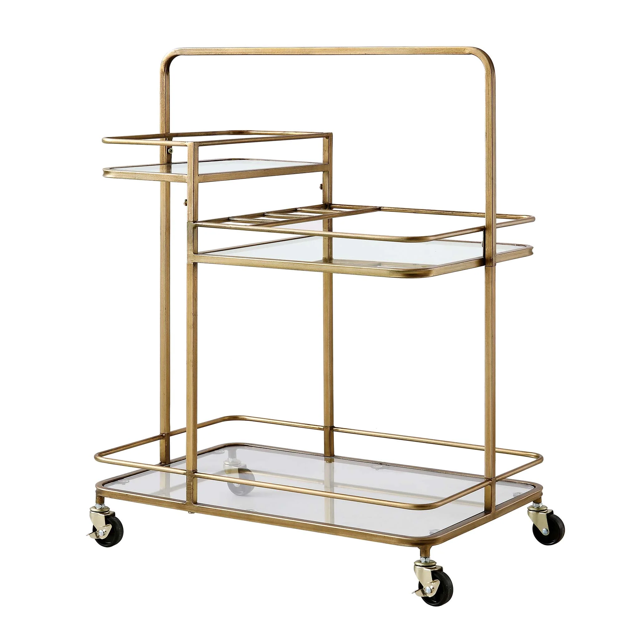 Clementine Antique Brass Effect Drink Trolley - Image 4