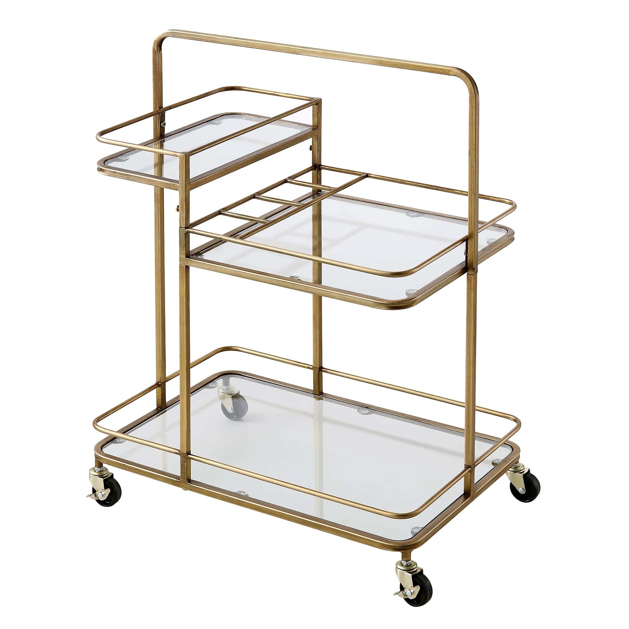 Clementine Antique Brass Effect Drink Trolley - Image 5