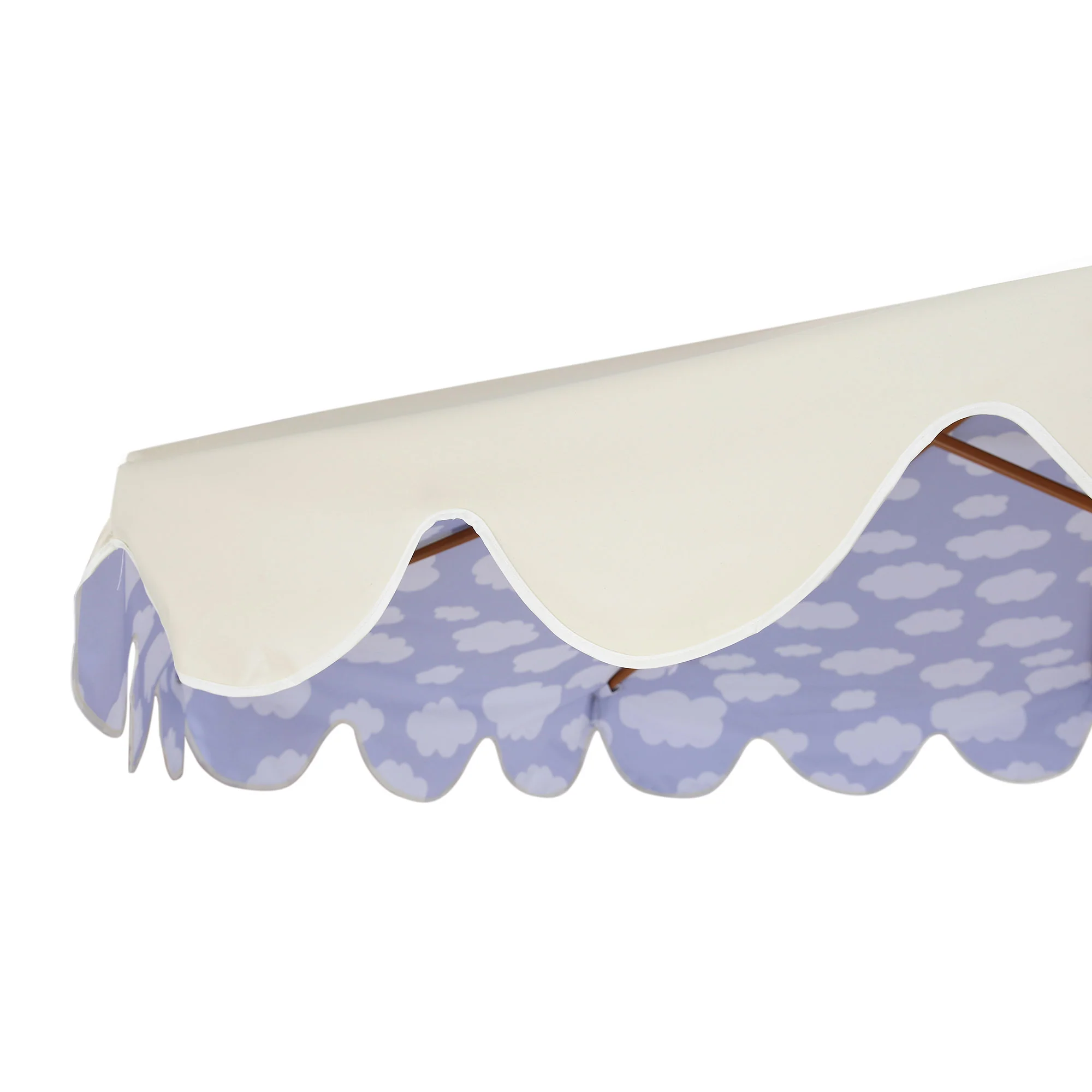 Cloud Pattern 2.6M Octagonal Tassel Parasol with Aluminium Tilt - Image 11