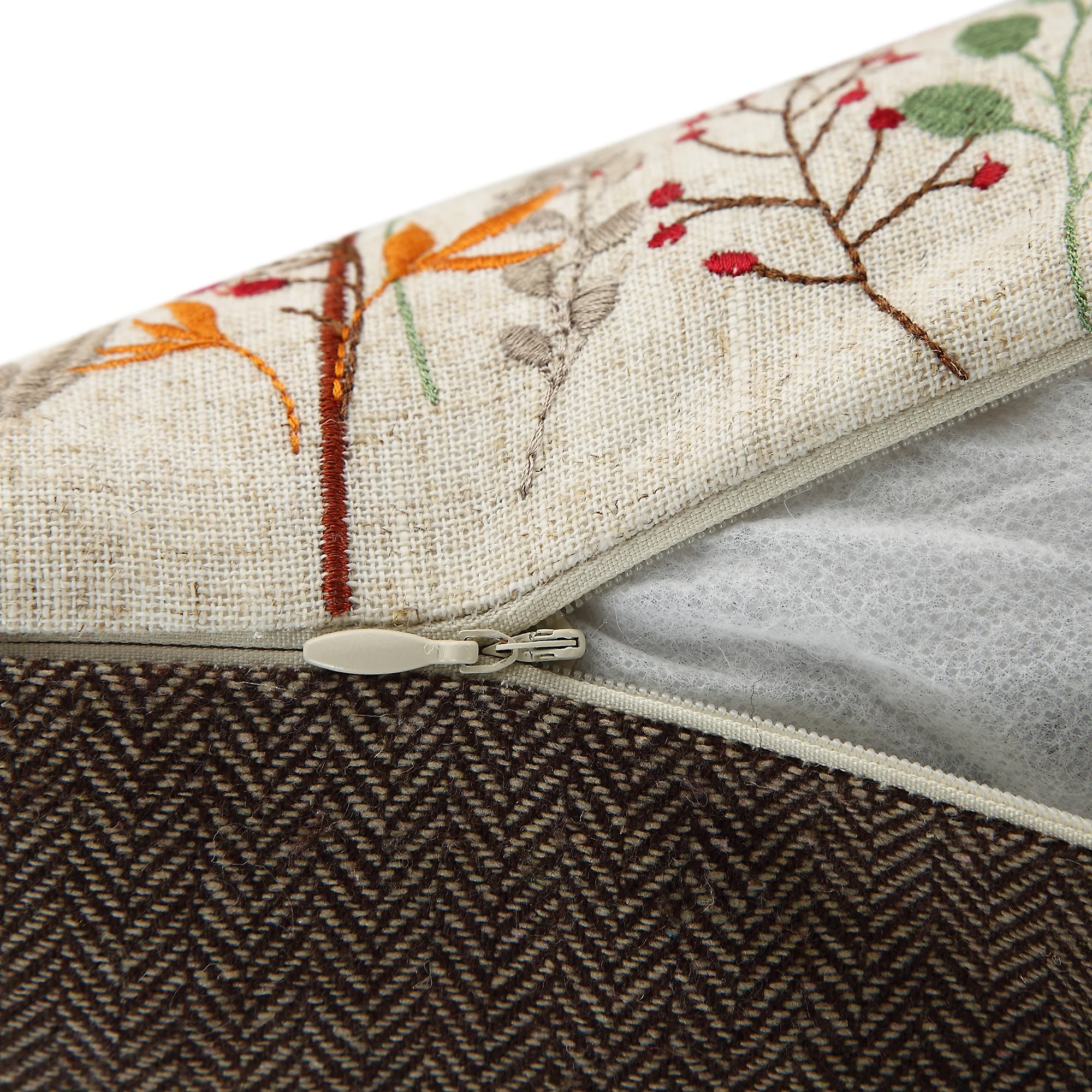 Country Collection Pheasant Embroidered Linen Blend Cushion - Image 9