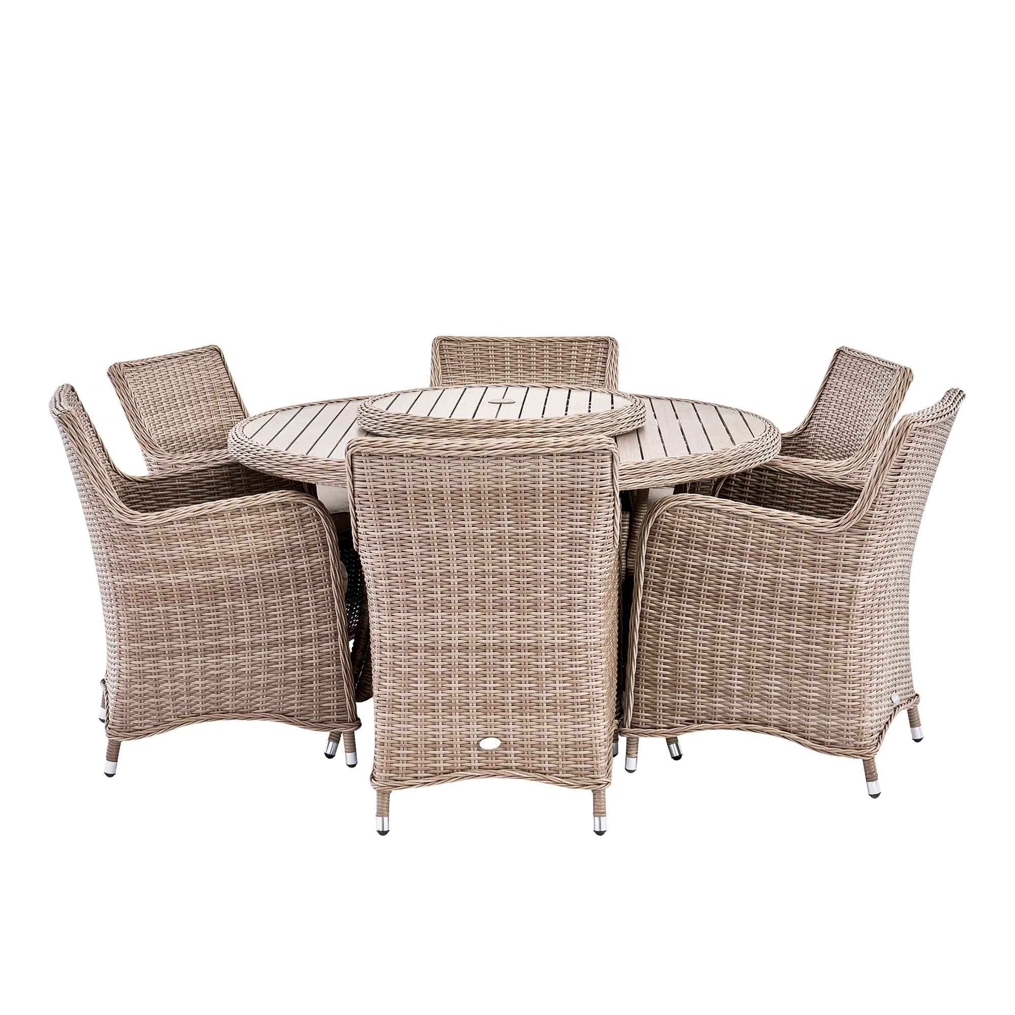 Cover for Hampshire 6-Seater Round Wicker Rattan Dining Set - Image 2