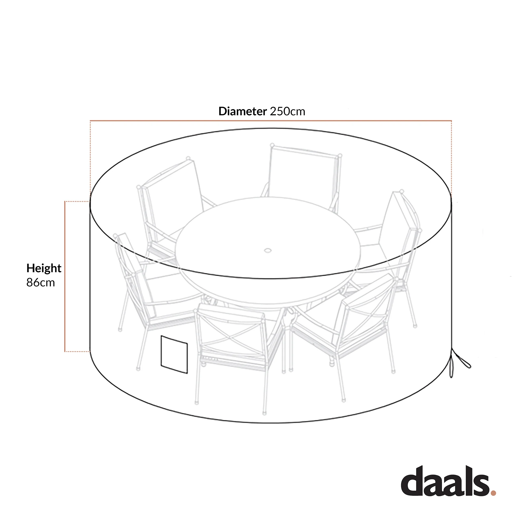 Cover for Haymes 6-Seater Round Dining Set - Image 3