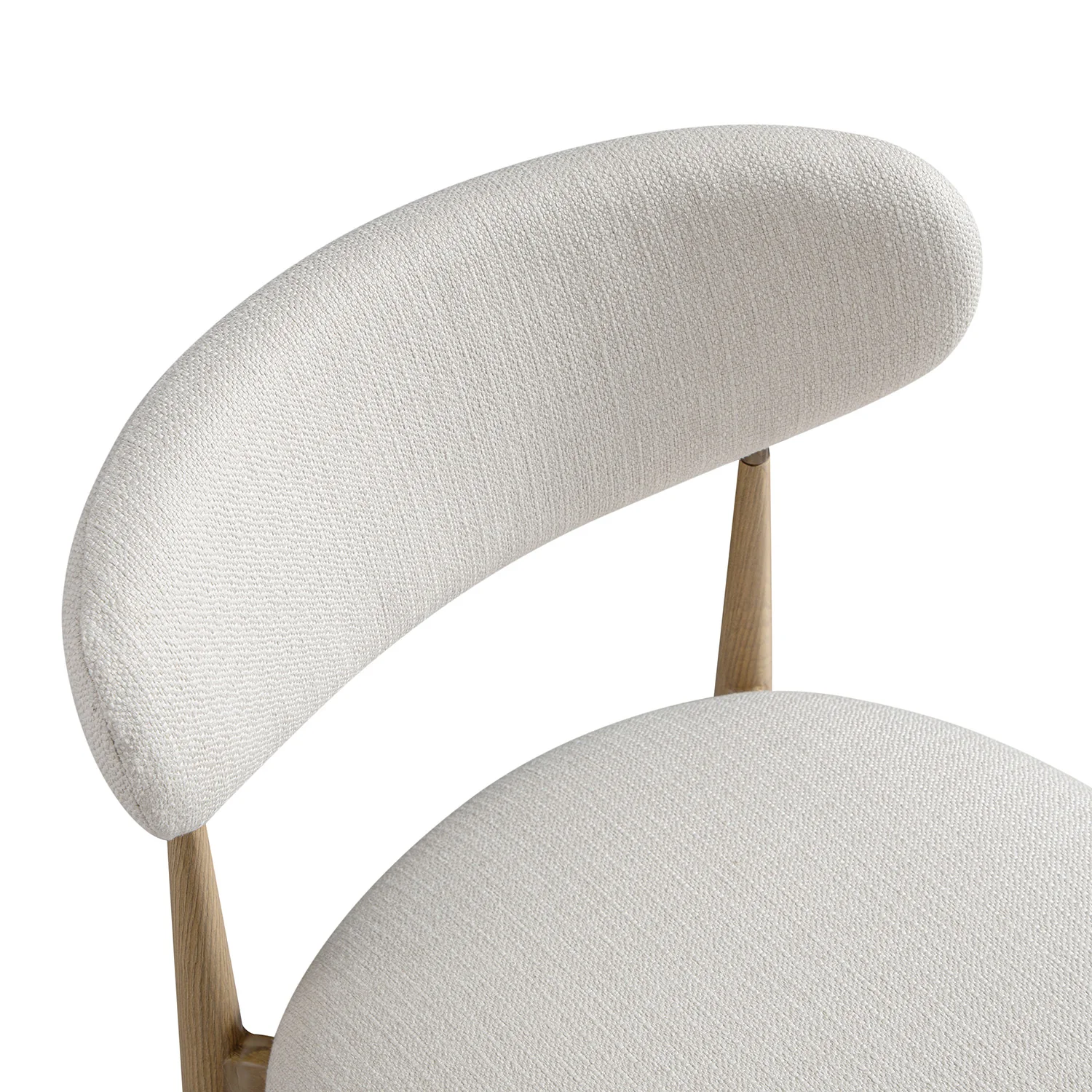 Dagmar Set of 2 Dining Chairs, Ivory Weave | Natural Frame - Image 15