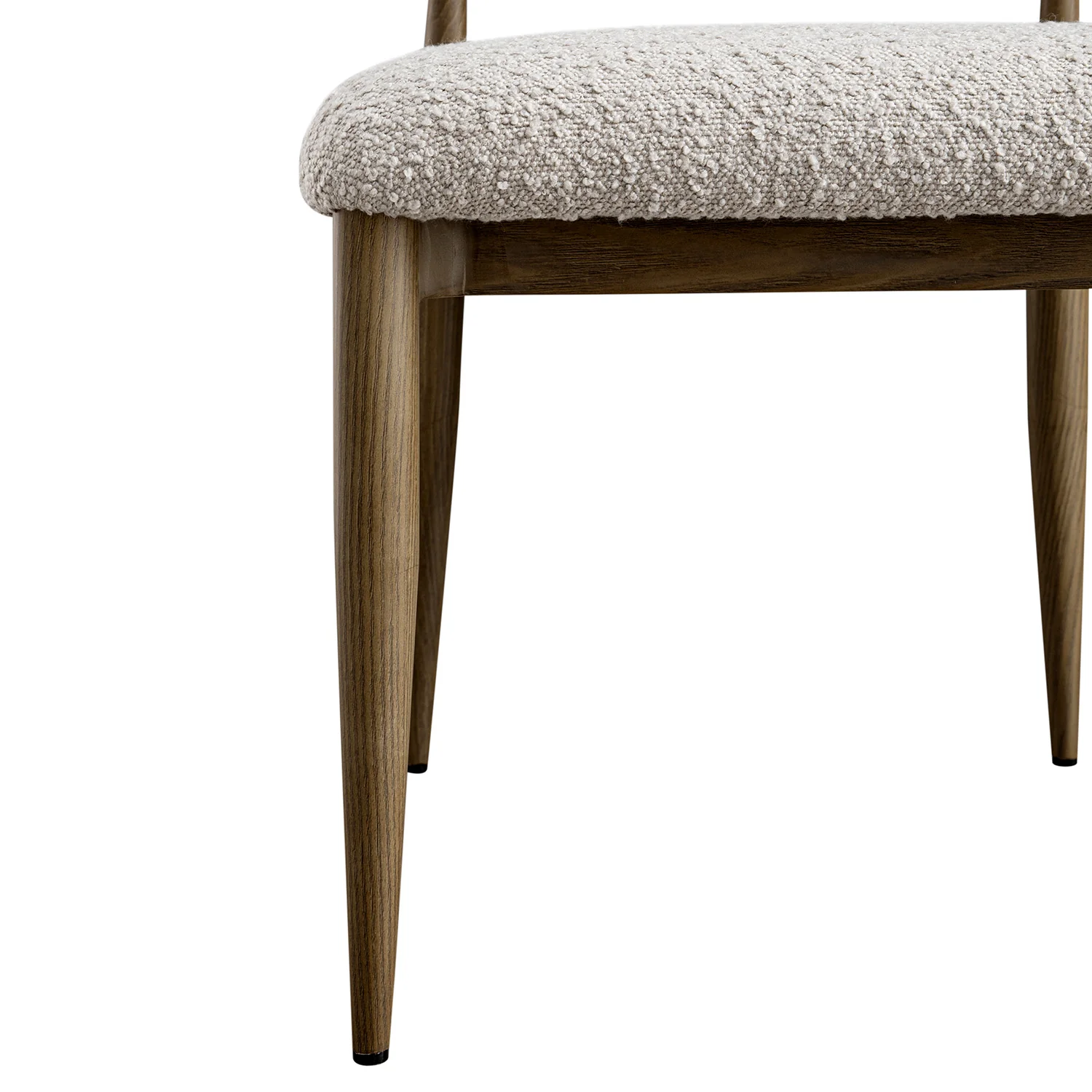 Dagmar Set of 2 Dining Chairs, Light Taupe Boucle | Silver Oak Frame - Image 18