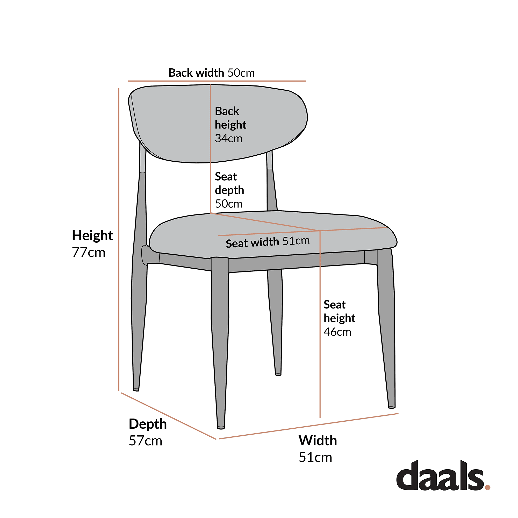 Dagmar Set of 2 Dining Chairs, Ecru Boucle | Natural Frame - Image 10