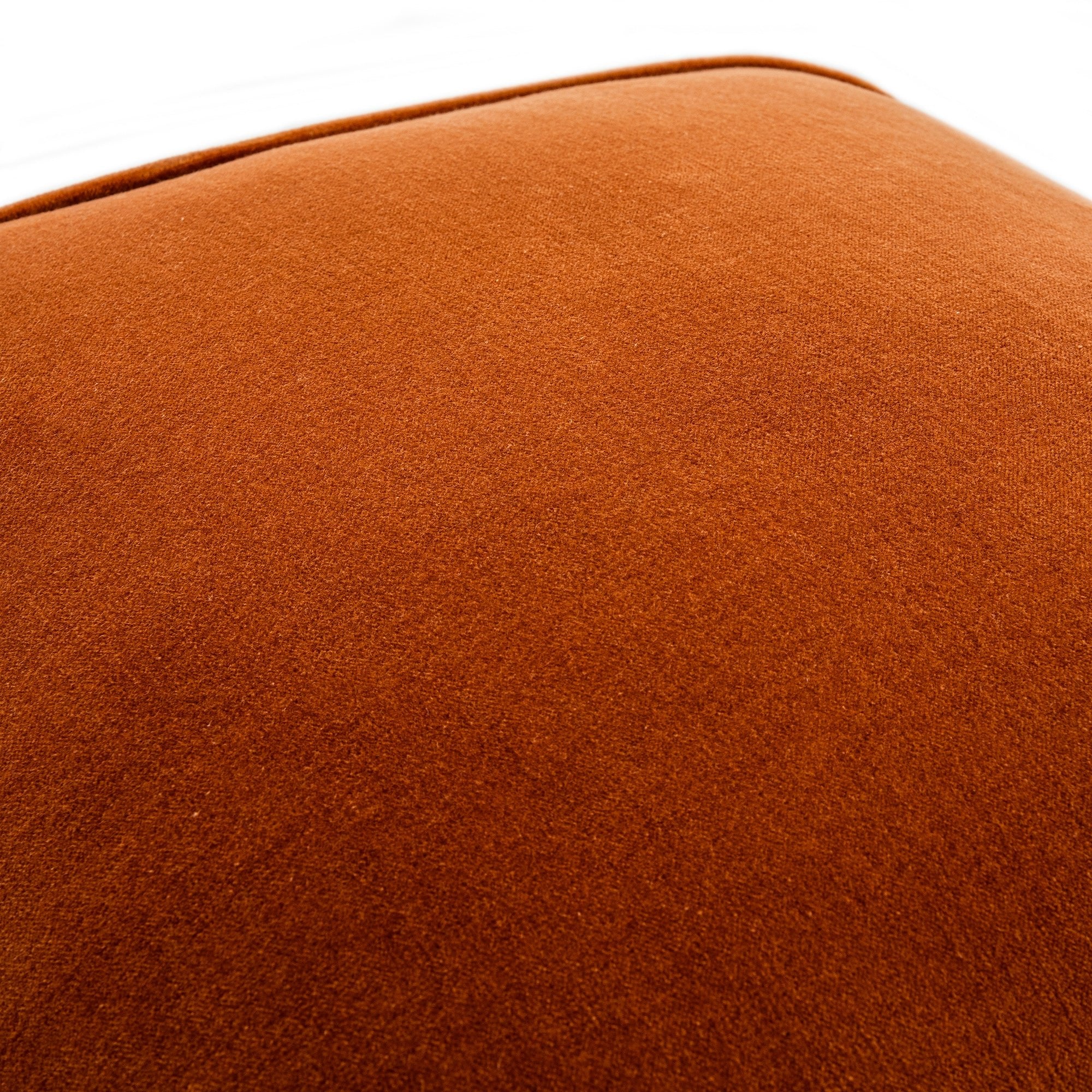 Damask Burnt Orange Wool Embroidered Cushion - Image 6