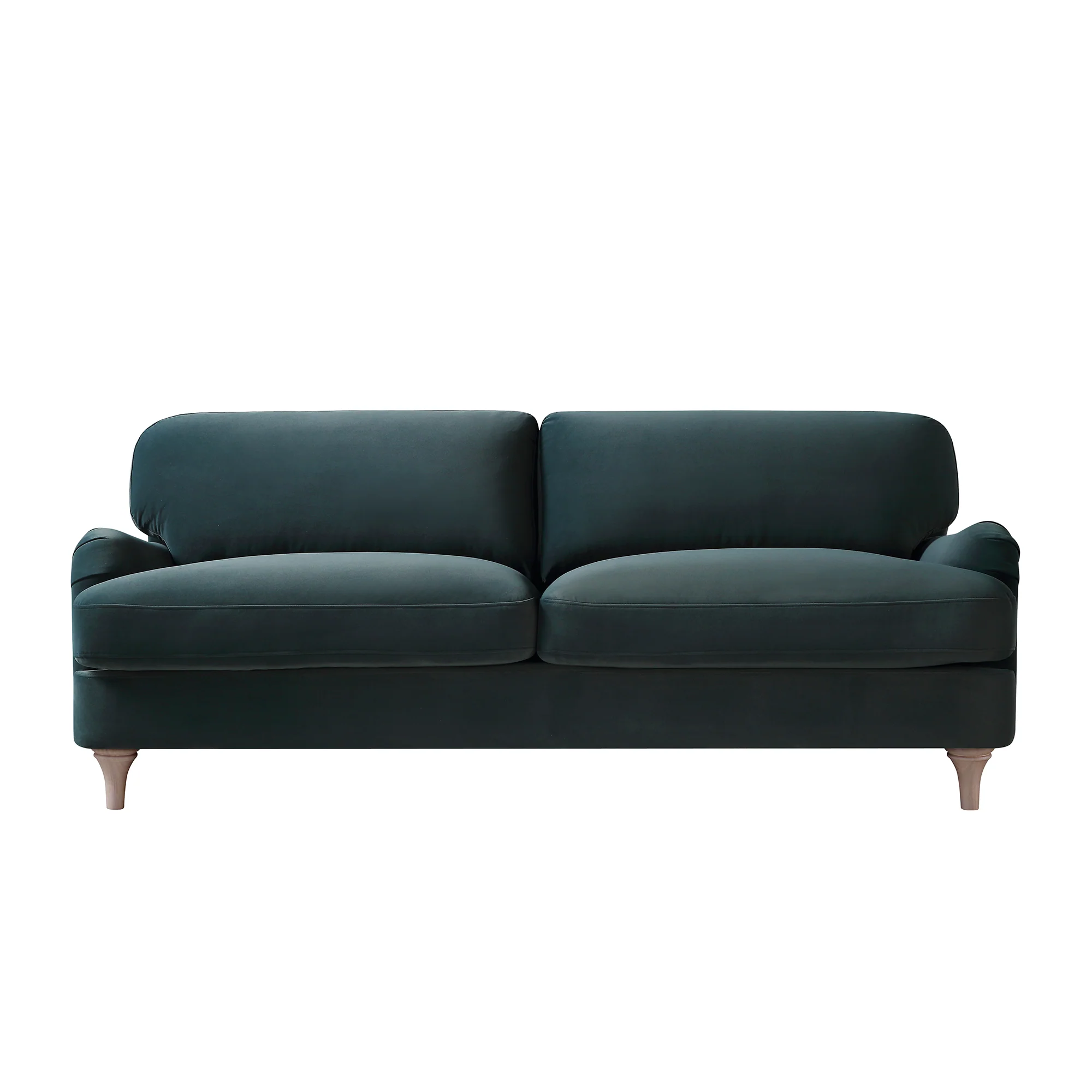 Daphnis Aegean Blue Velvet Sofa, 3-Seater - Image 6