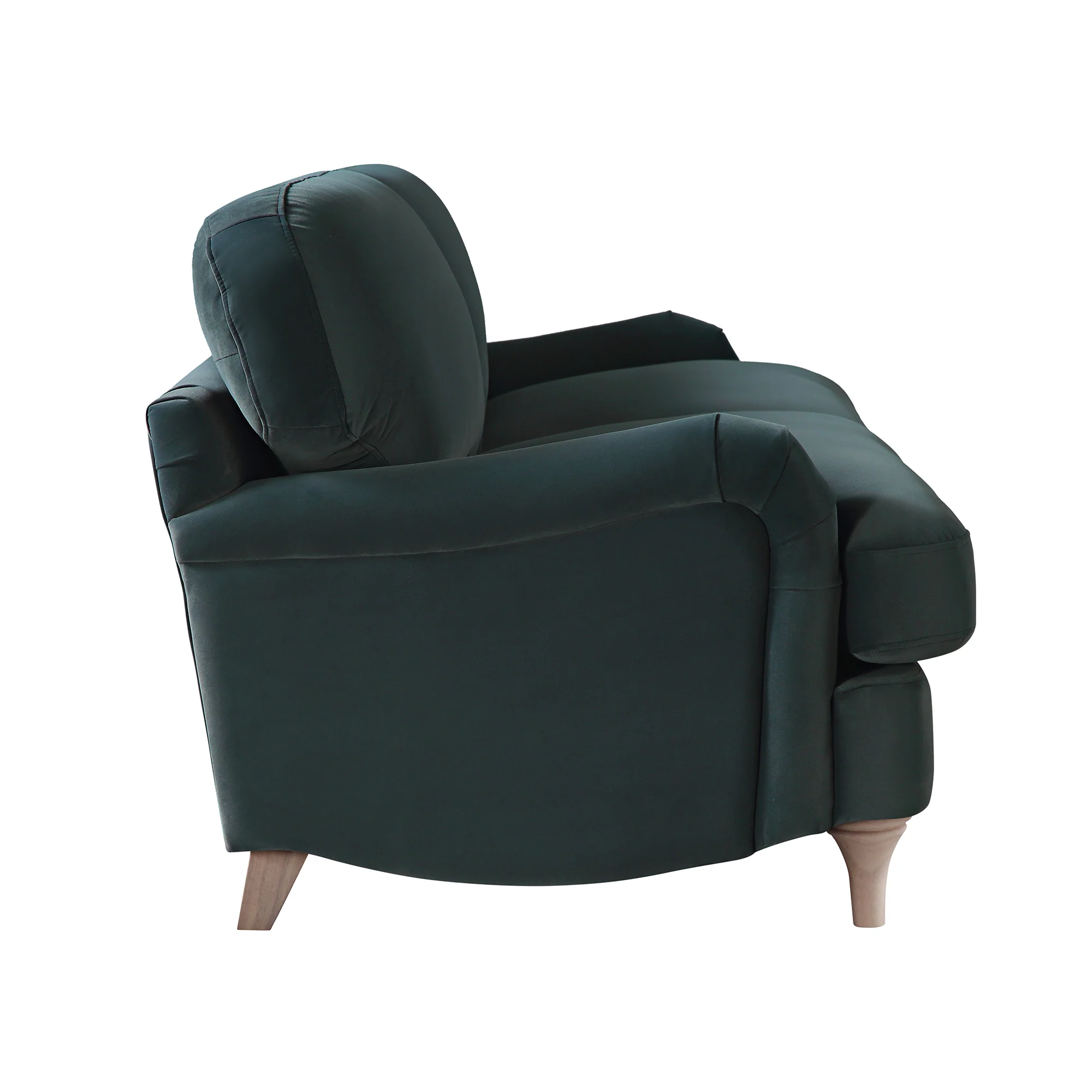 Daphnis Aegean Blue Velvet Sofa, 3-Seater - Image 9