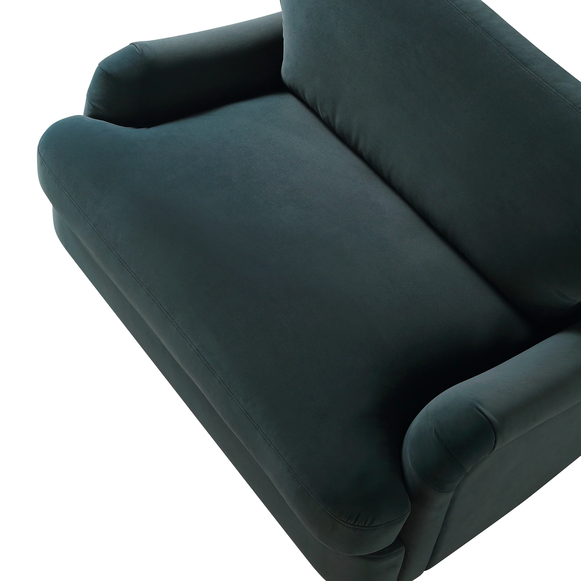 Daphnis Aegean Blue Velvet Sofa, Loveseat - Image 12