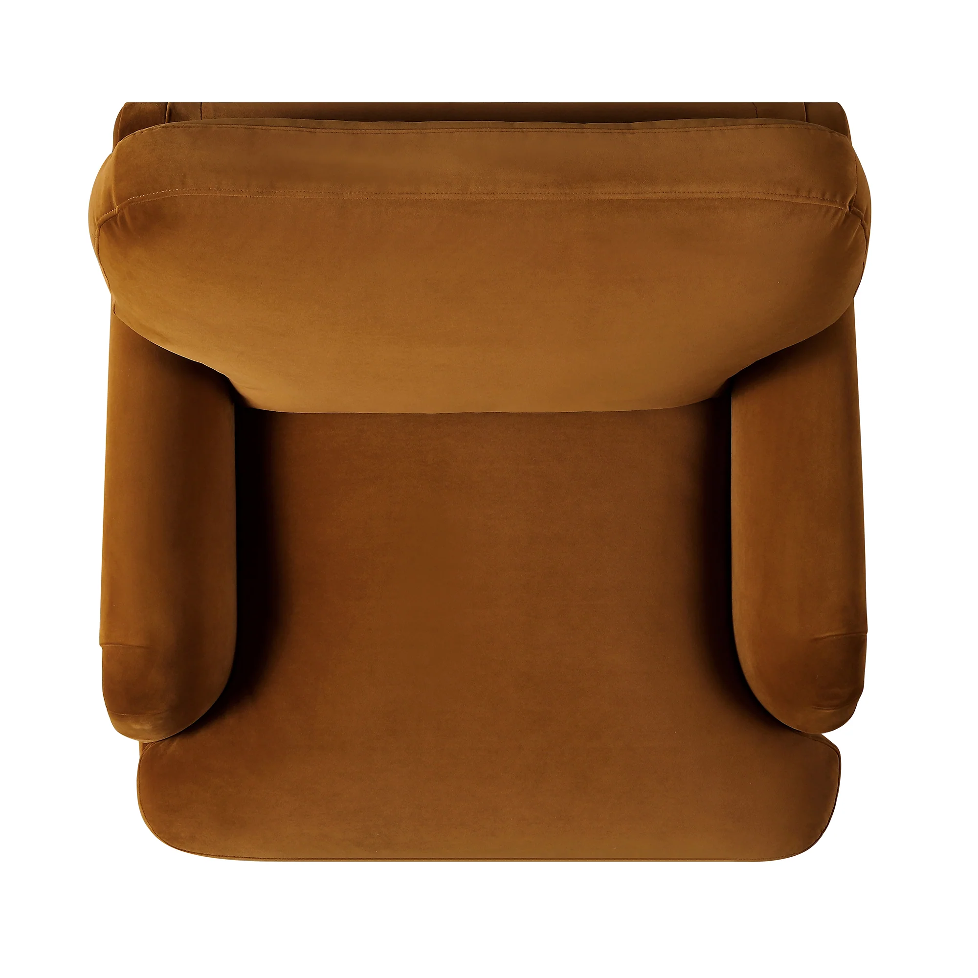 Daphnis Cinnamon Velvet Sofa, 1-Seater - Image 9