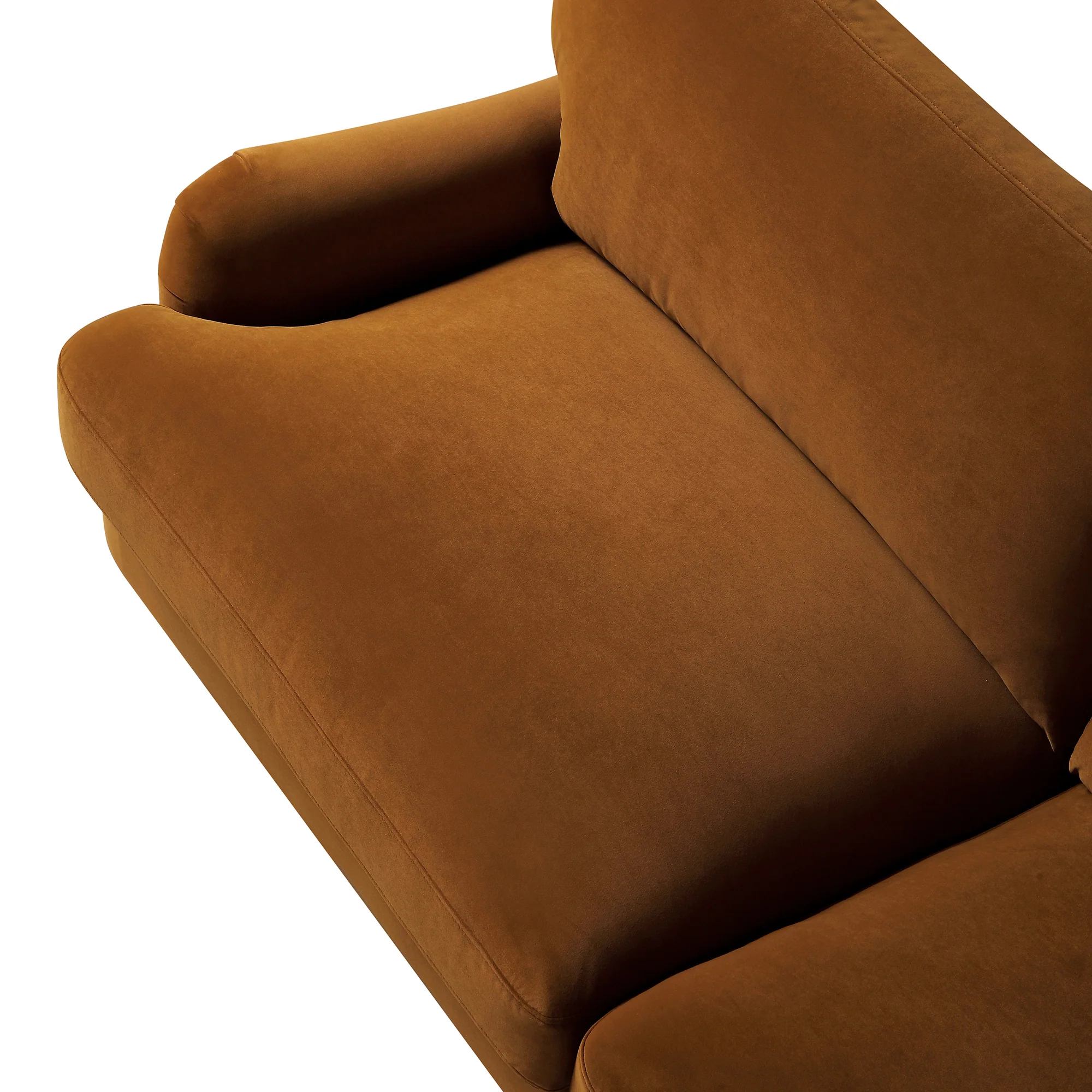 Daphnis Cinnamon Velvet Sofa, 3-Seater - Image 12