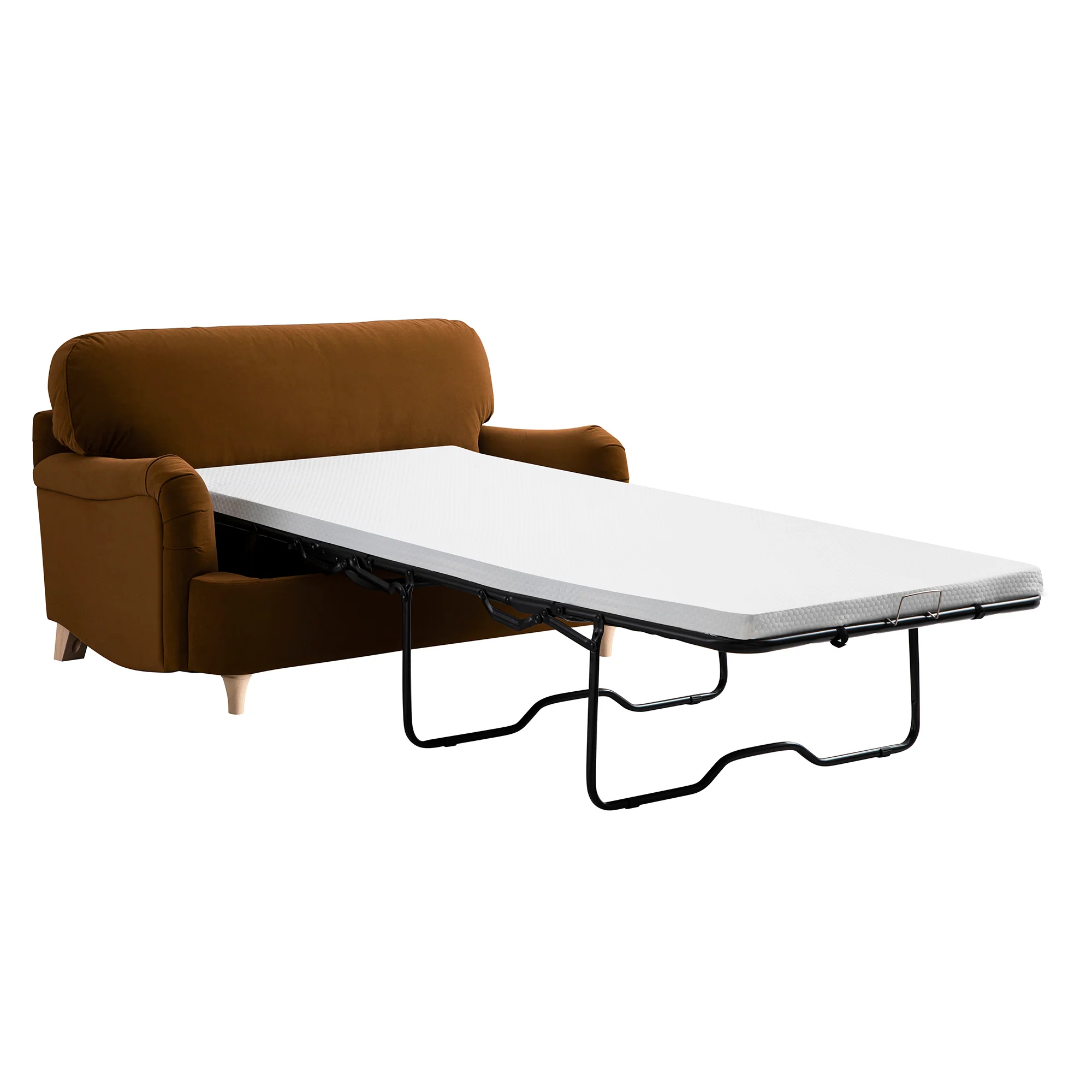 Daphnis Cinnamon Velvet Sofa Bed, Loveseat - Image 13