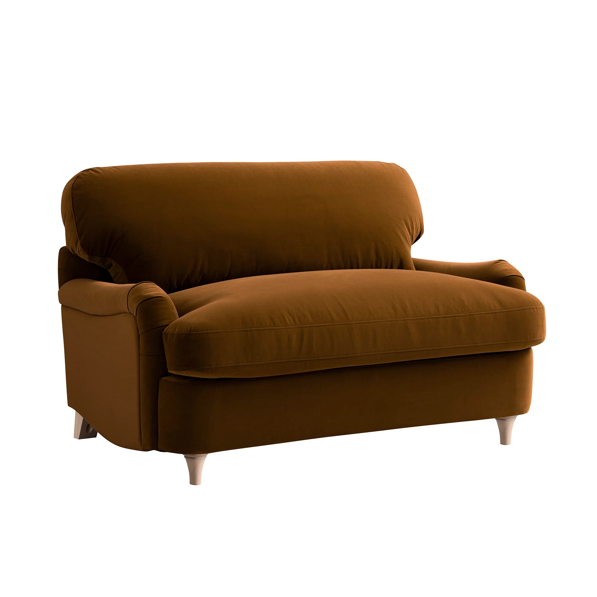Daphnis Cinnamon Velvet Sofa Bed, Loveseat - Image 14