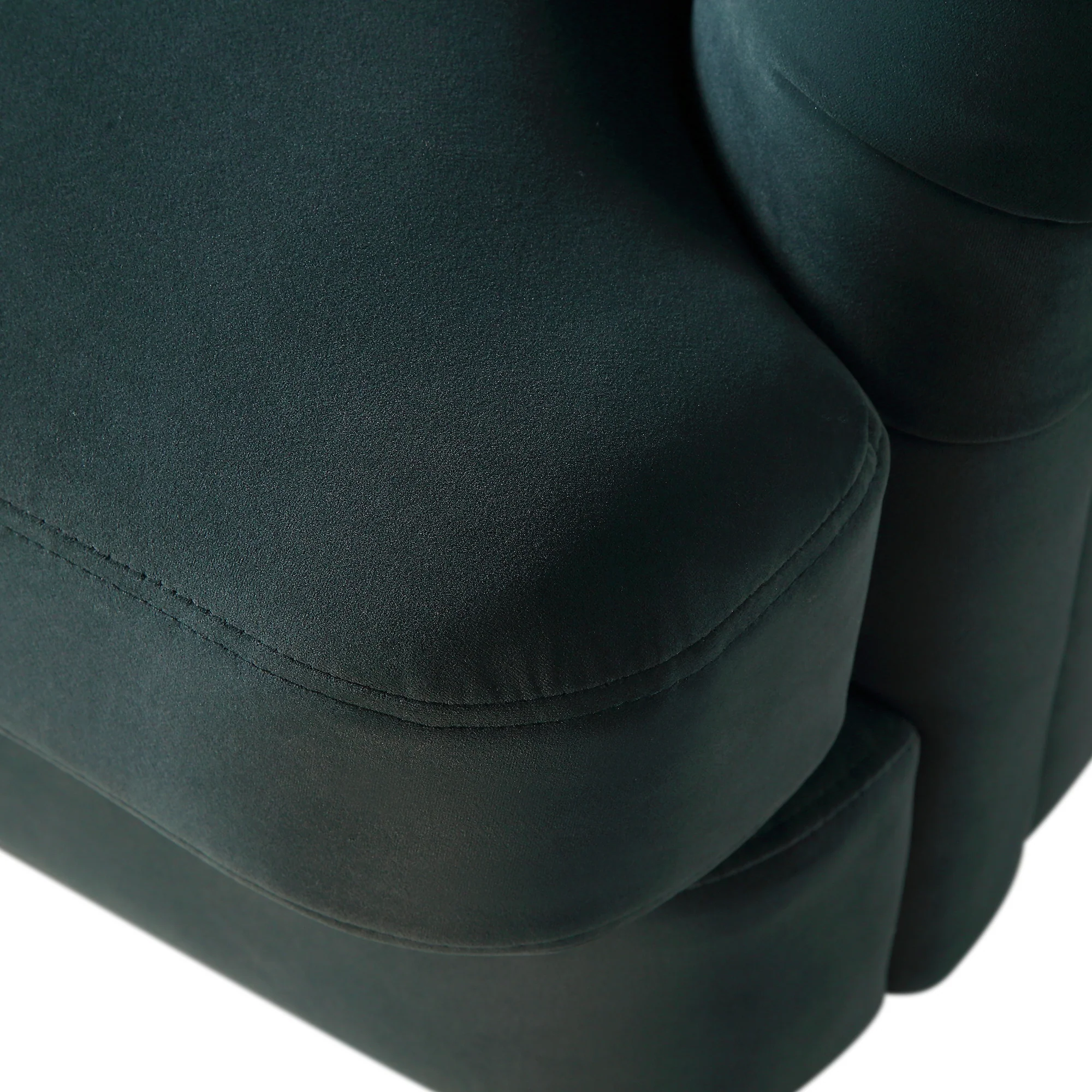 Daphnis Aegean Blue Velvet Sofa, 1-Seater - Image 13