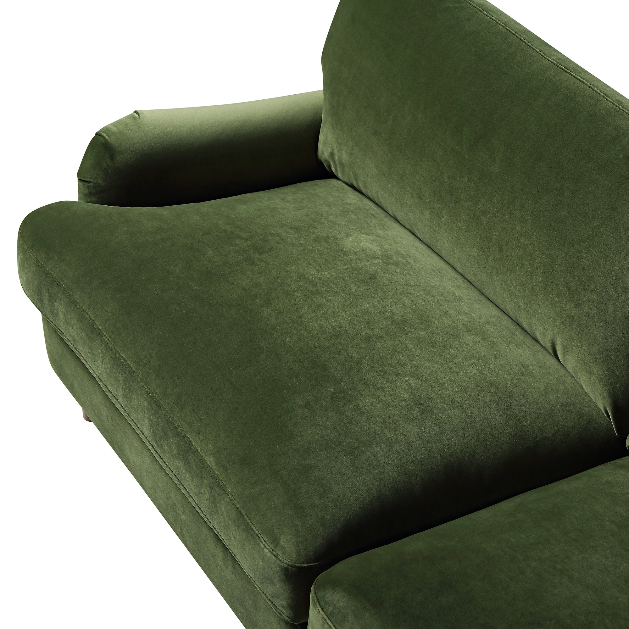 Daphnis Fern Green Velvet Sofa, 3-Seater - Image 13