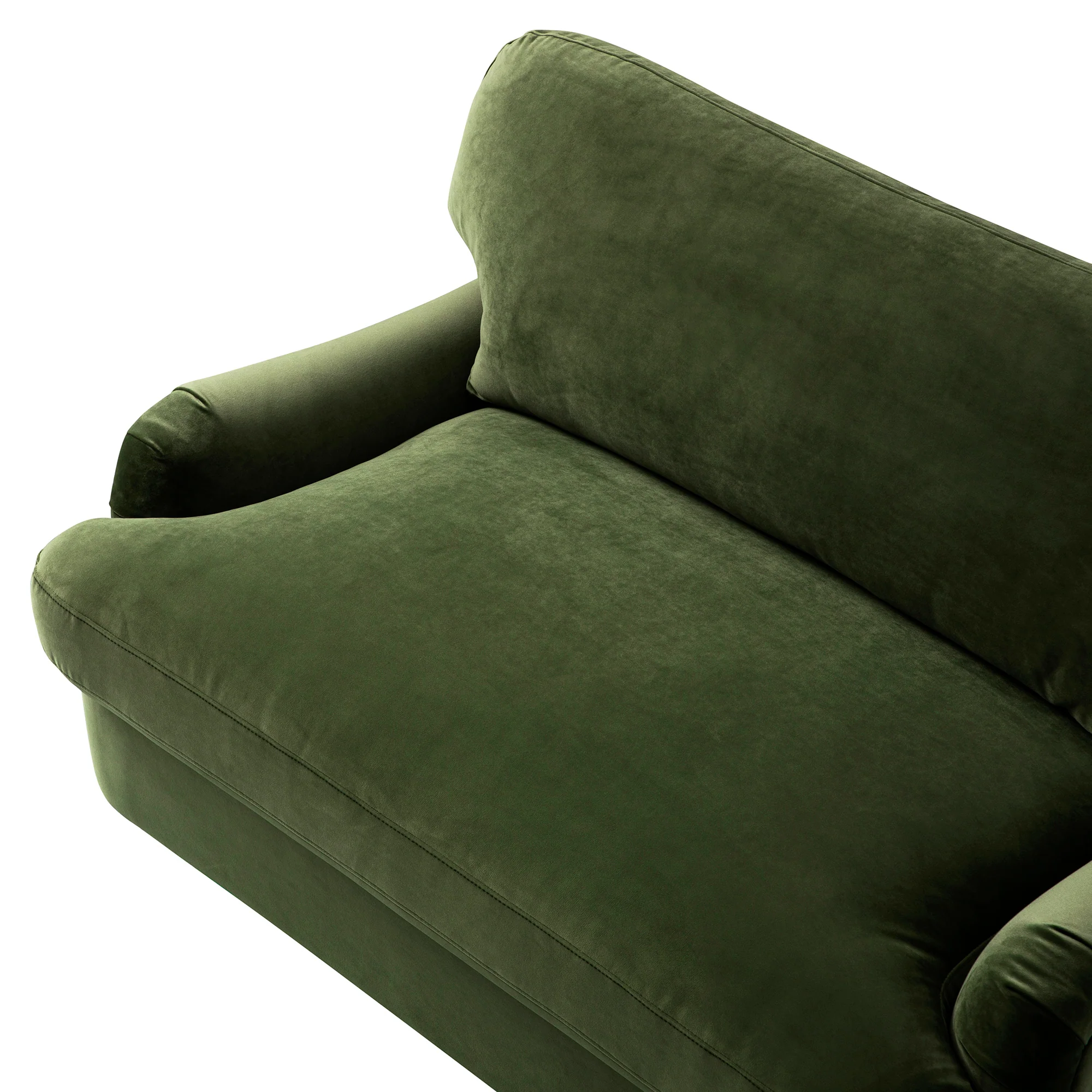 Daphnis Fern Green Velvet Sofa Bed, Loveseat - Image 18