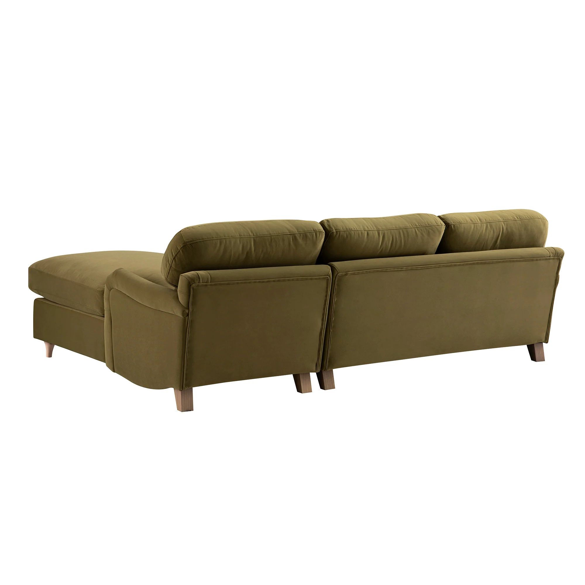 Daphnis Fudge Velvet Sofa Bed, Grande Chaise Right Hand Facing - Image 18